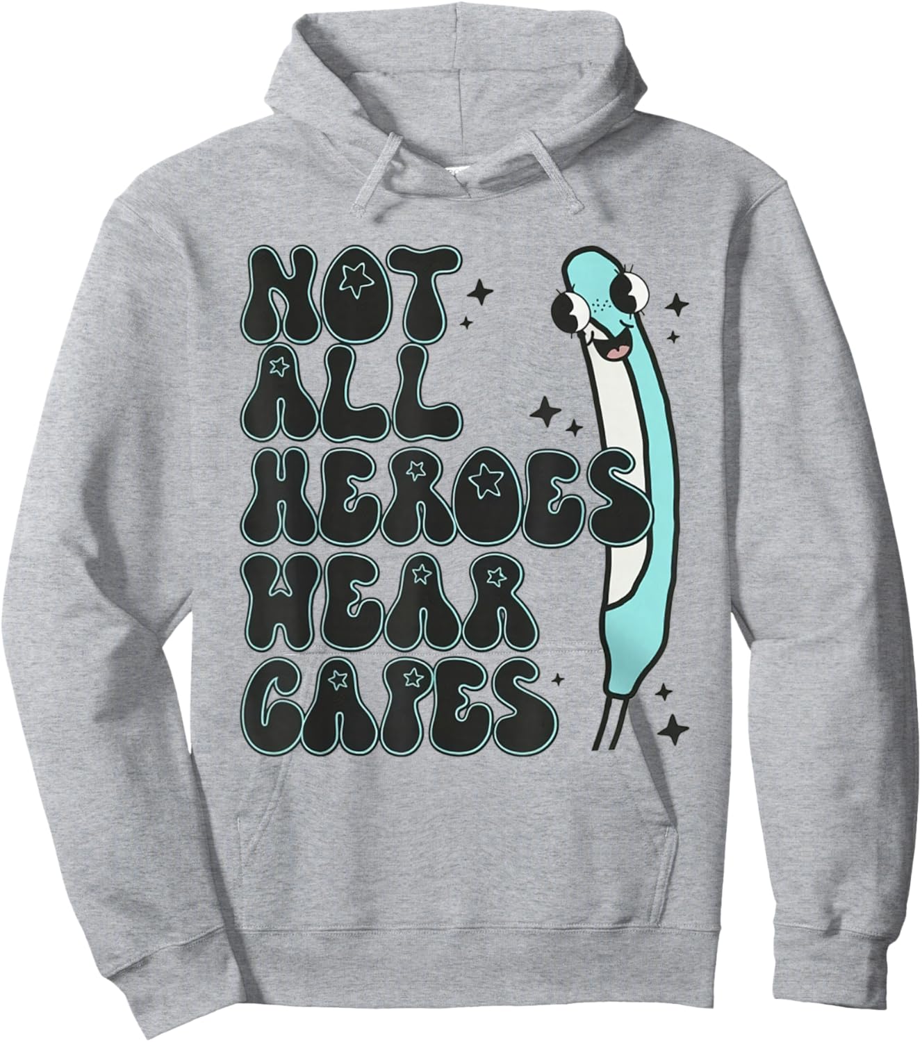 Not All Heroes Wear Capes Gag Nurse Purewick Cooter Canoe Hoodie - Hoodie | Ash