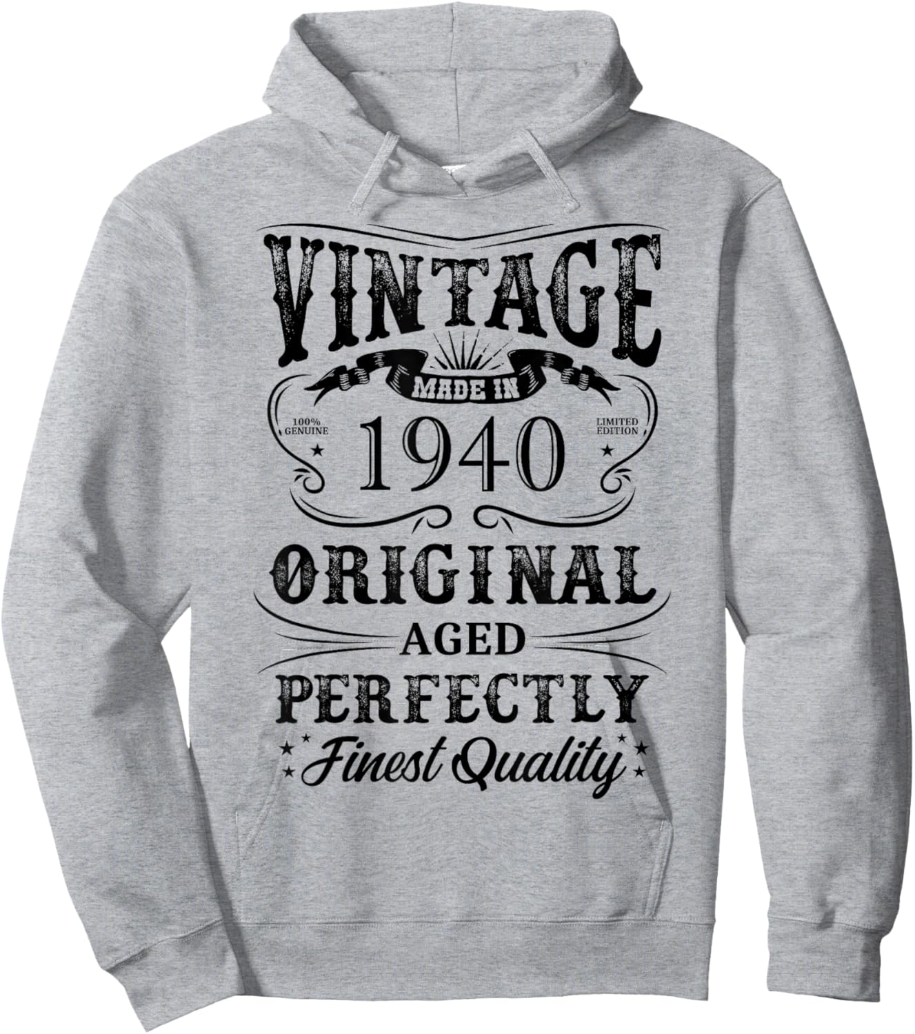 1940 Original Birth Year Vintage Made In 1940 Hoodie - Hoodie | Ash