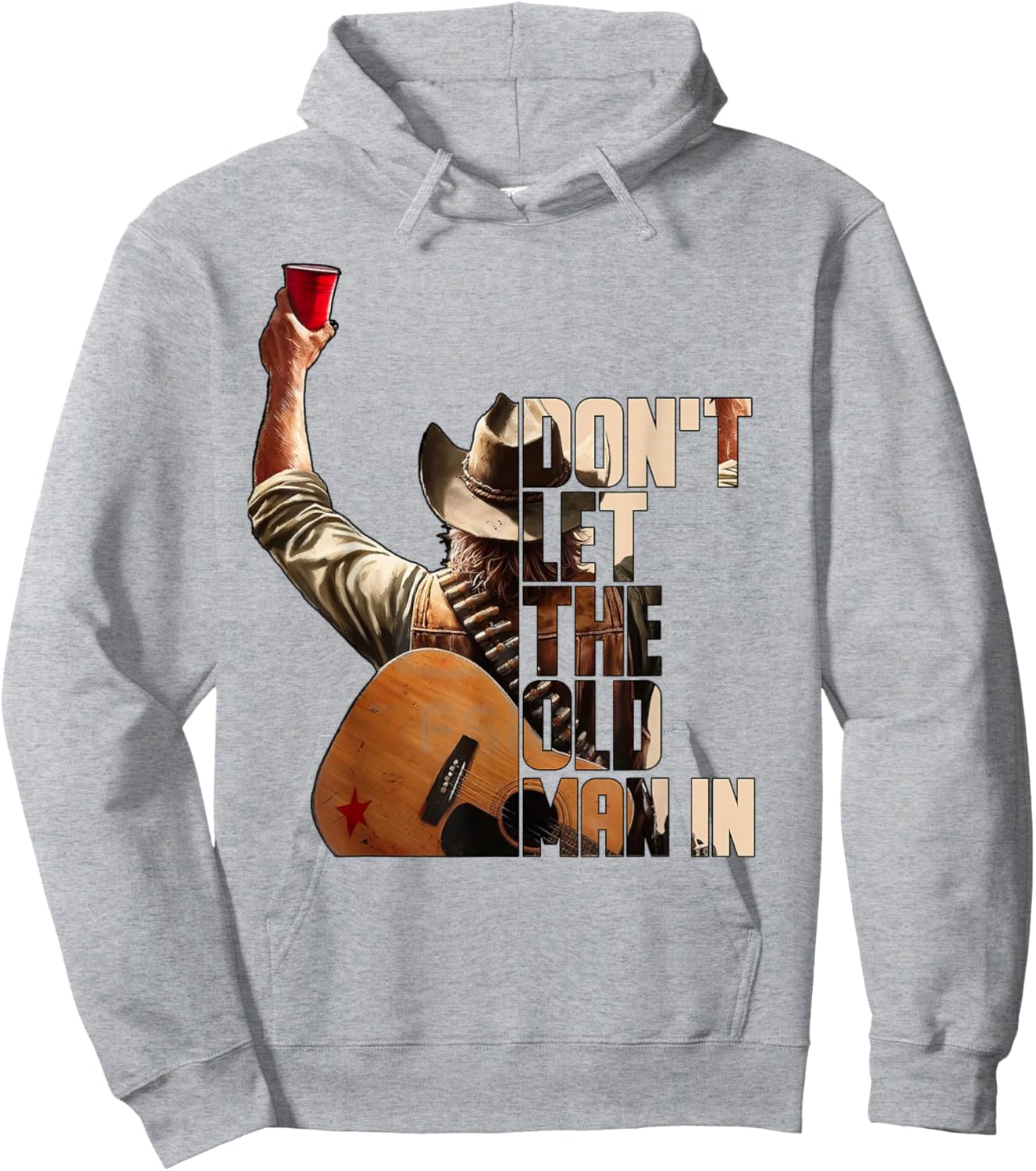 Don't LET The Old Man in White Version Hoodie - Hoodie | Ash