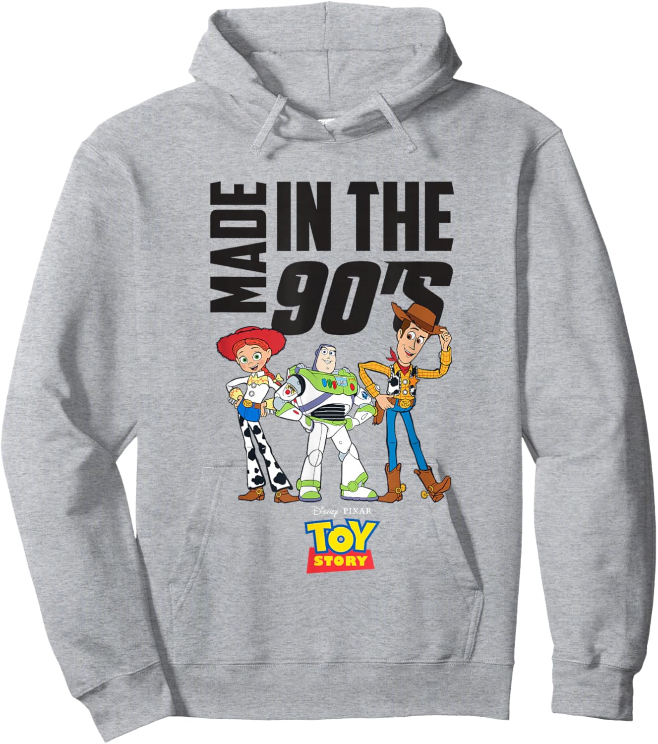 Disney Pixar Toy Story Made In The 90's Group Shot Hoodie - Hoodie | Ash