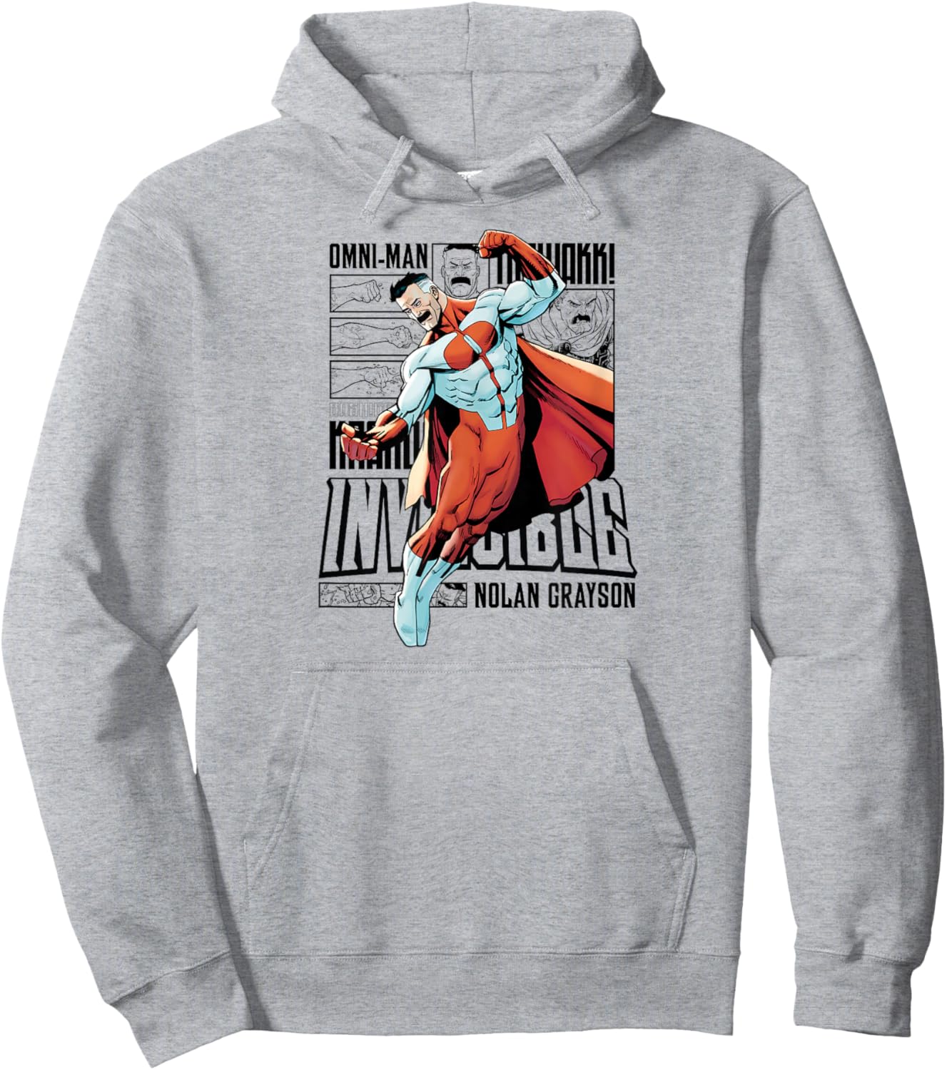 Invincible Omni-Man Collage Hoodie - Hoodie | Ash