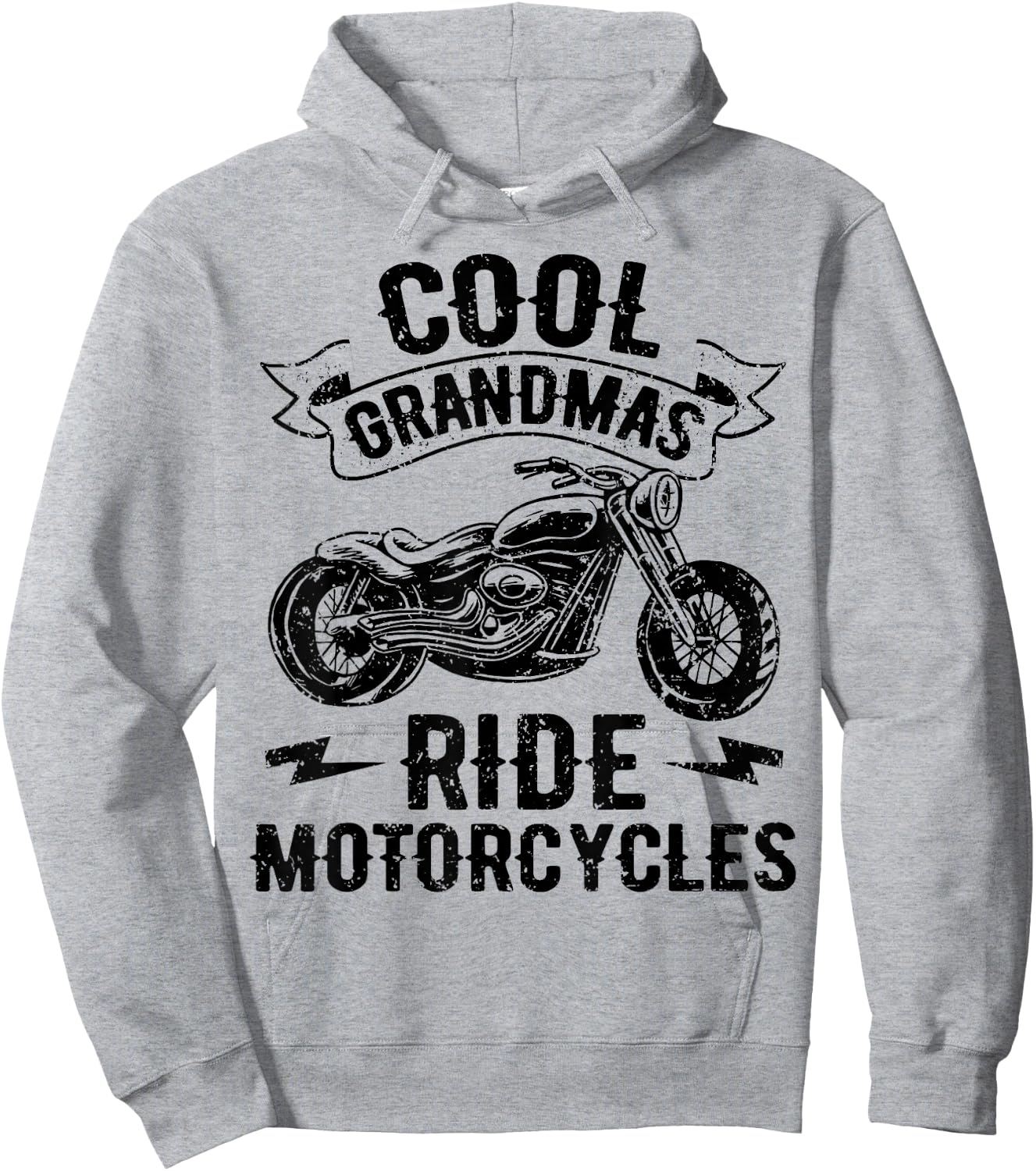 Cool Grandmas Ride Motorcycles Motorcycle Lovers Rider Gift Hoodie - Hoodie | Ash