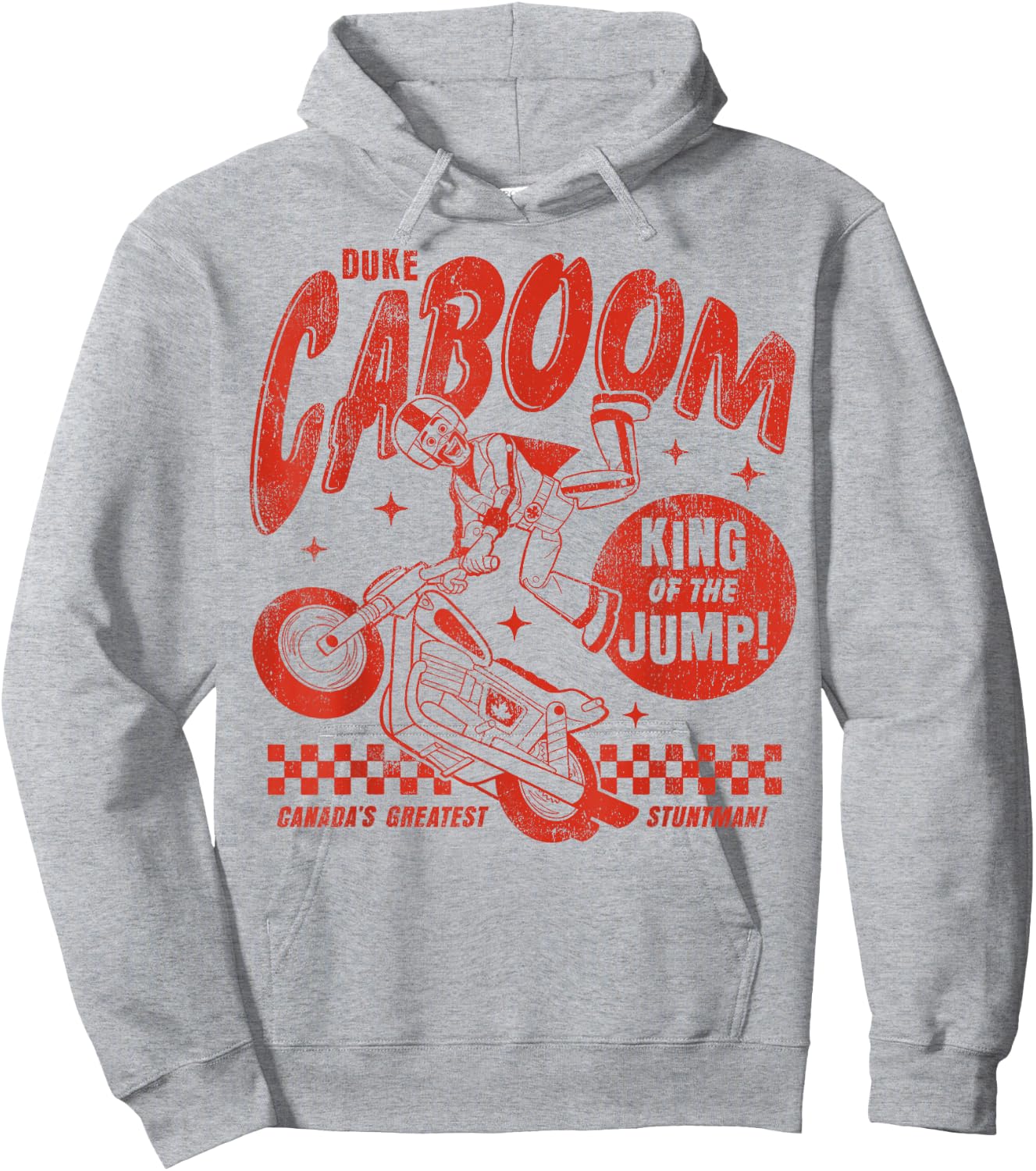 Disney Pixar Toy Story Duke Caboom Greatest Stuntman Hoodie - Hoodie | Ash