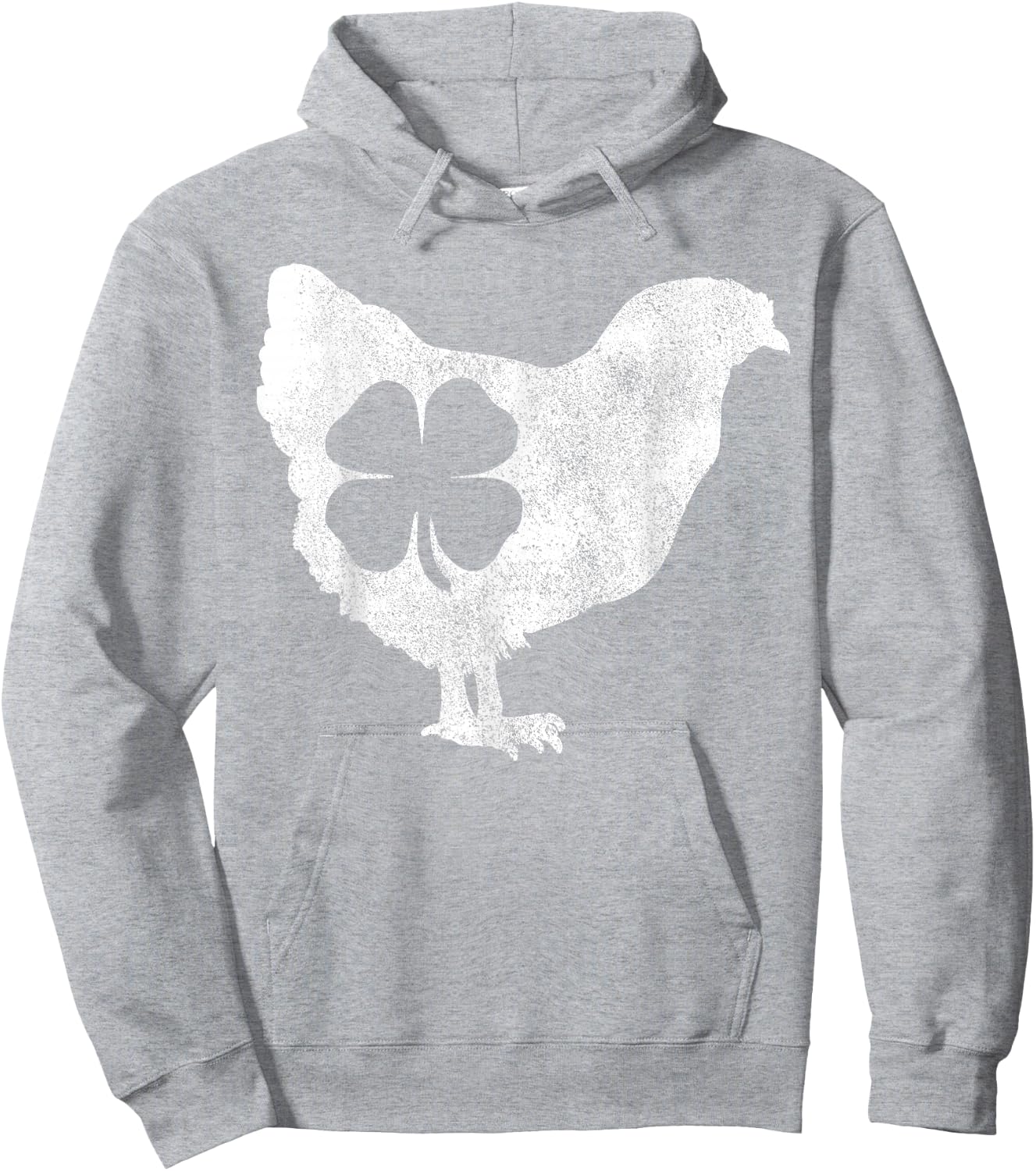 Chicken Bird Hen Shamrock St. Patrick's Day Saint Paddy's Hoodie - Hoodie | Ash