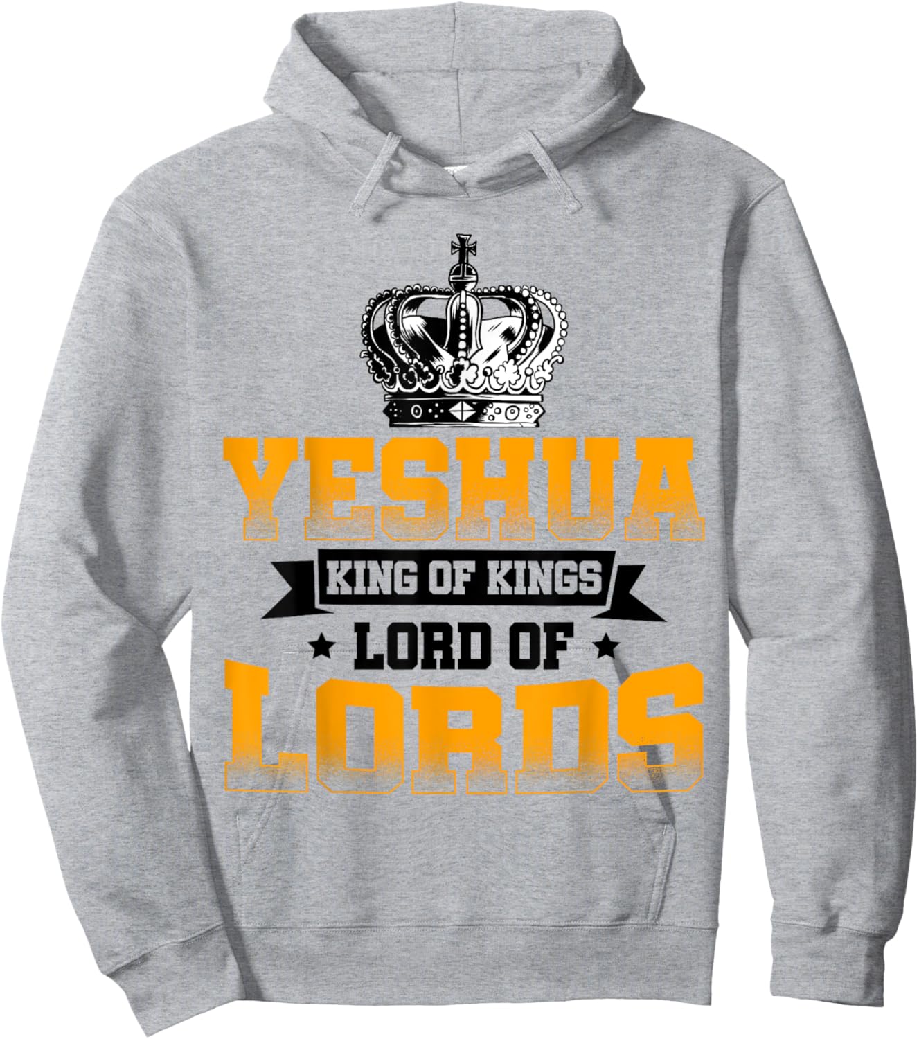 Yeshua King Lord Jesus Hebrew Christians Religious Hoodie - Hoodie | Ash