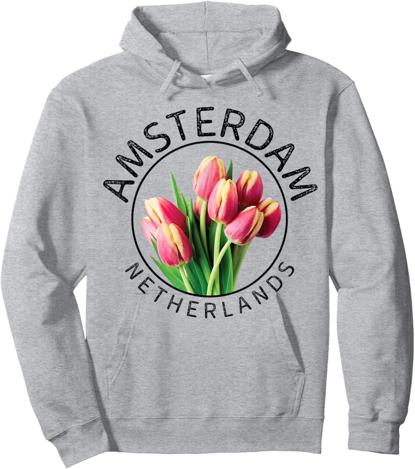 Amsterdam Tulip Festival Gift Netherlands Tulips Hoodie - Hoodie | Ash