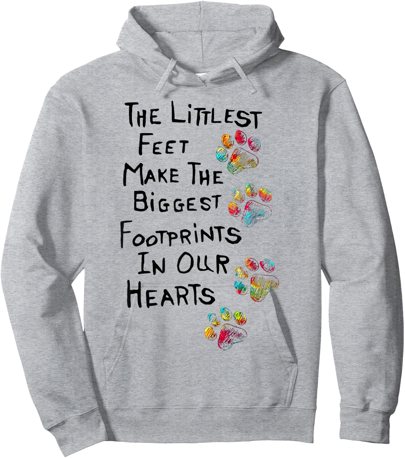 The littlest feet make the biggest footprints in our hearts Hoodie - Hoodie | Ash