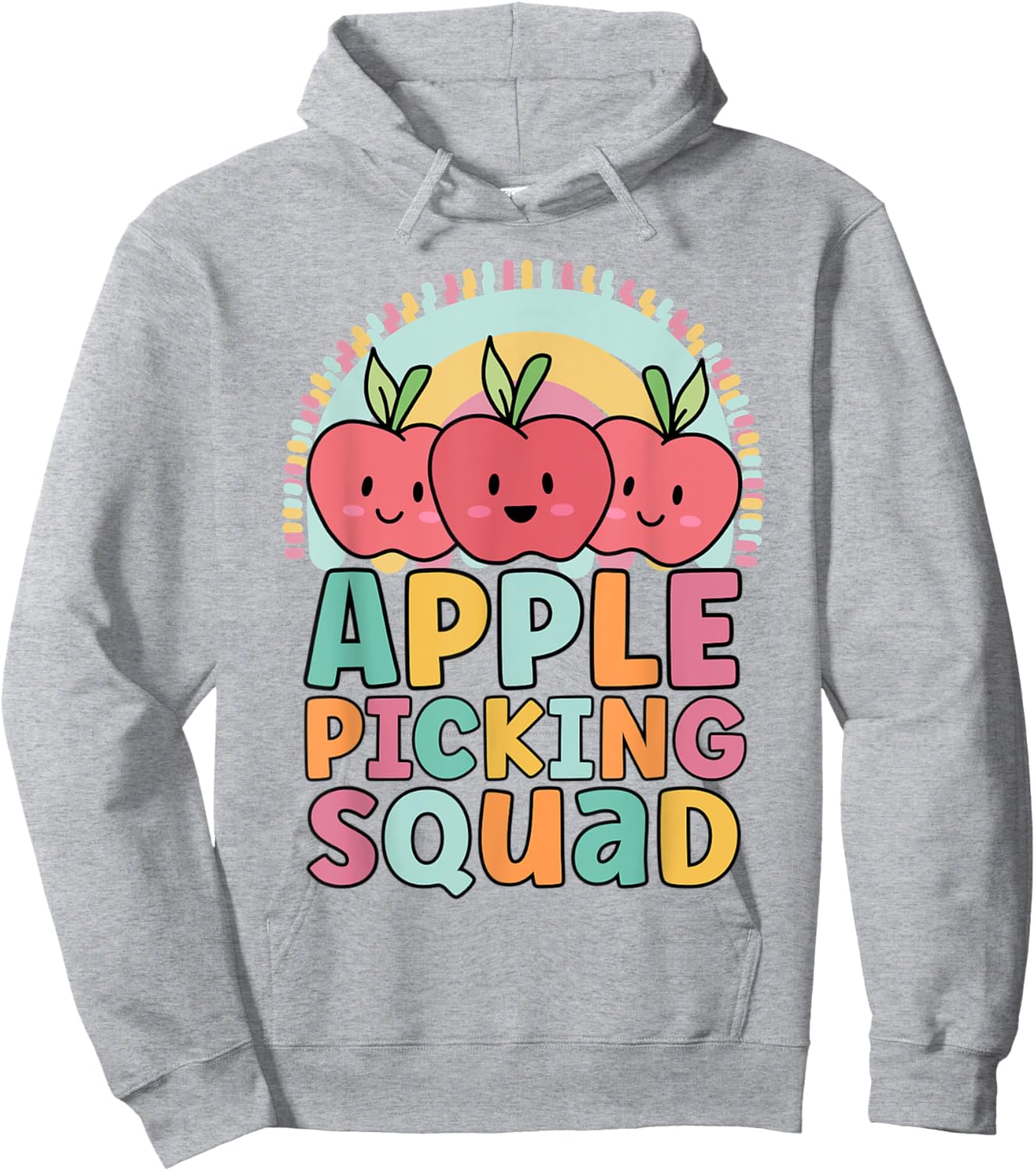 Apples Picking Squad Funny Matching For Girls Summer Fall Hoodie - Hoodie | Ash