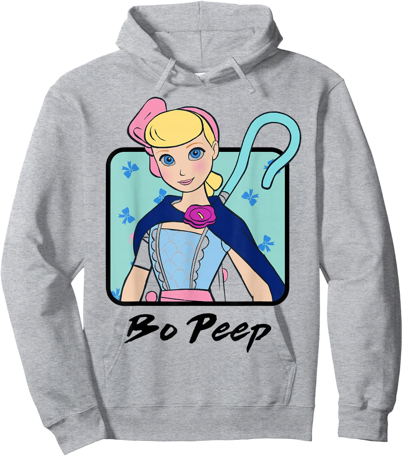 Disney Pixar Toy Story 4 Bo Peep Colorful Bust Portrait Hoodie - Hoodie | Ash