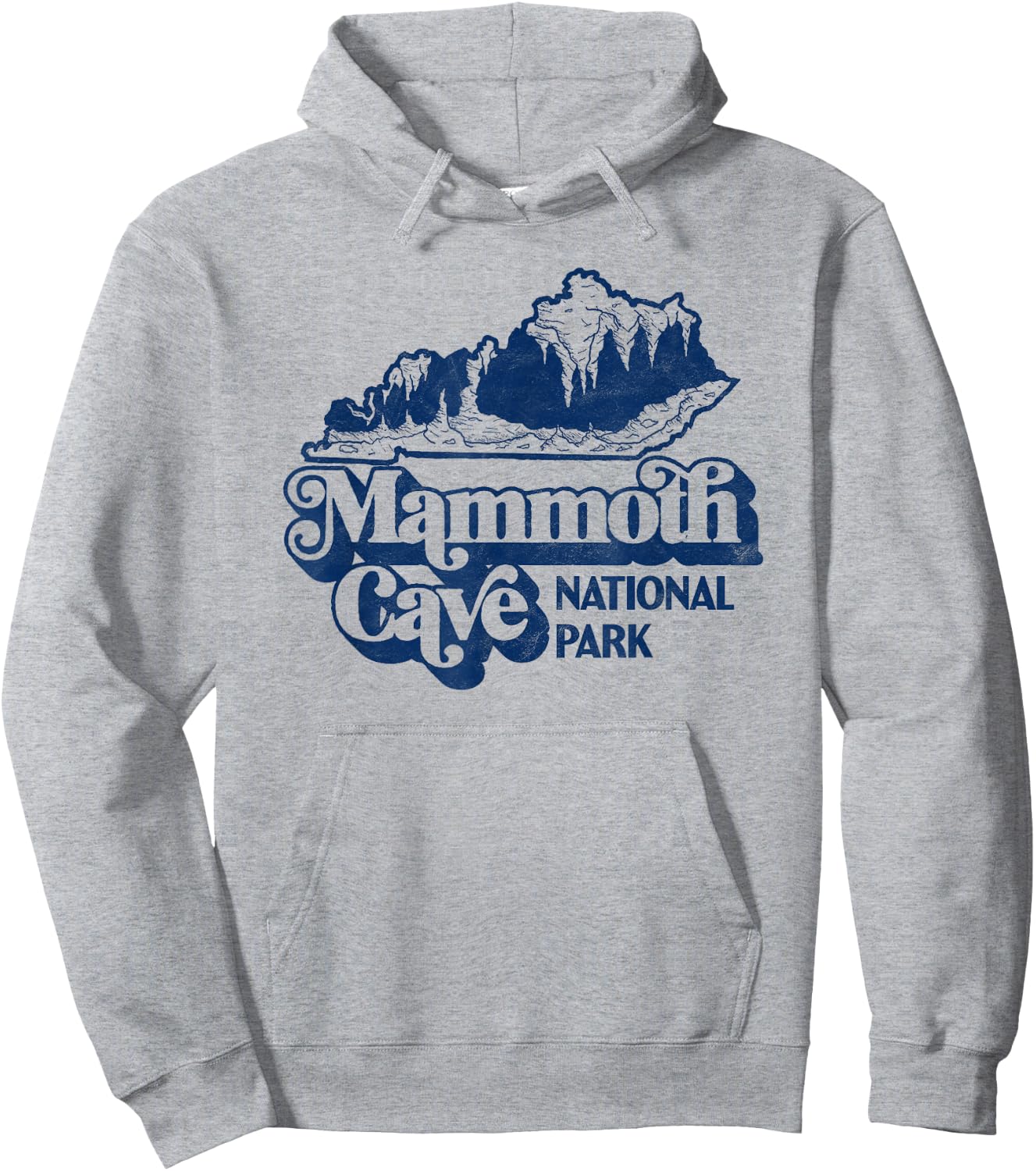 Mammoth Cave National Park Kentucky Cavern Vintage Retro Hoodie - Hoodie | Ash