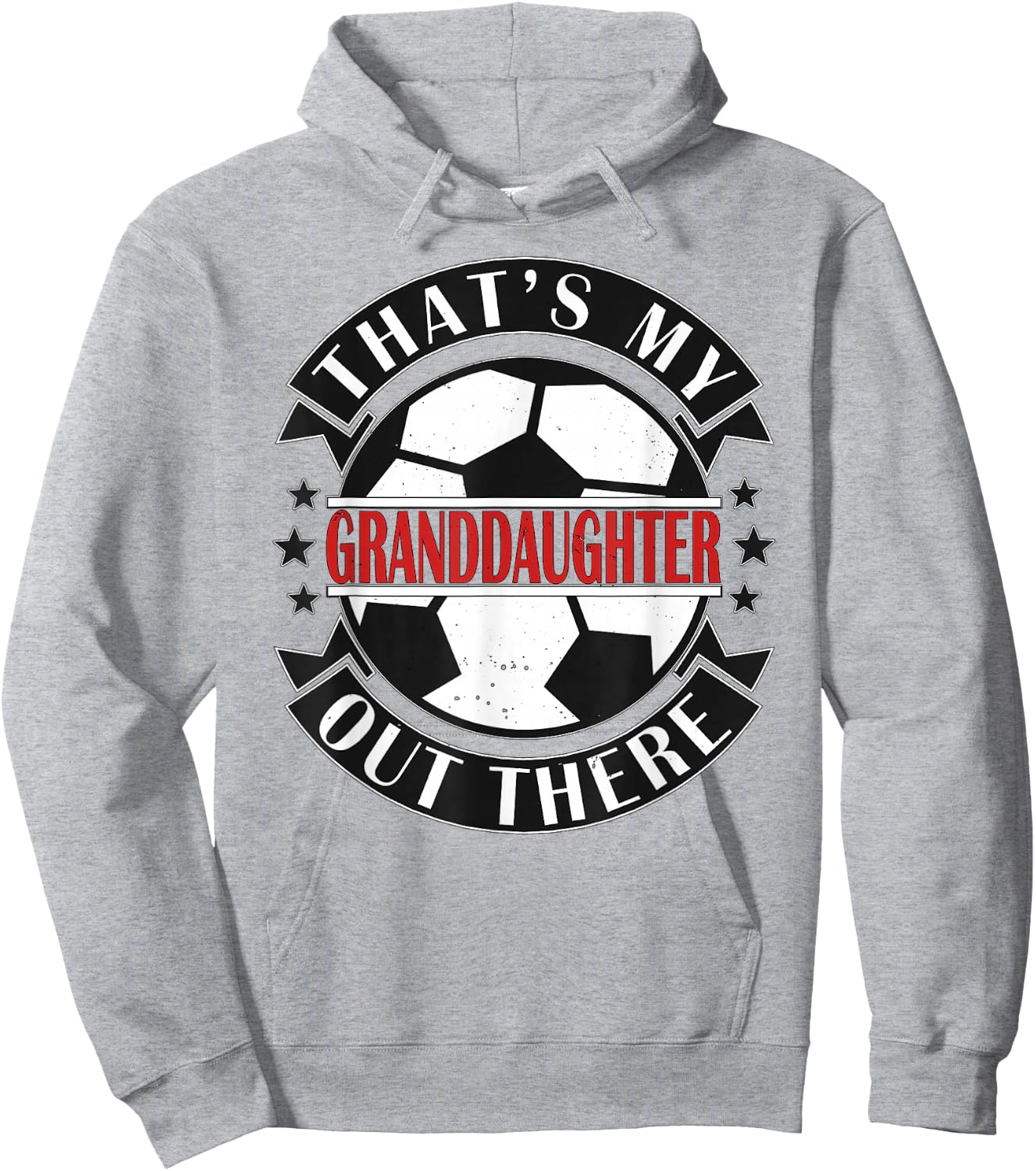 Das ist meine Enkelin da draußen Football Grandma Opa Hoodie - Hoodie | Ash