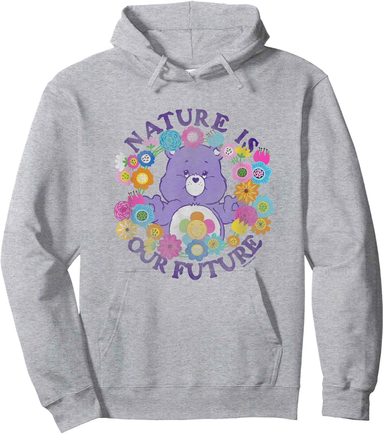 Care Bears Earth Day Nature Is Our Future Harmony Vintage Hoodie - Hoodie | Ash