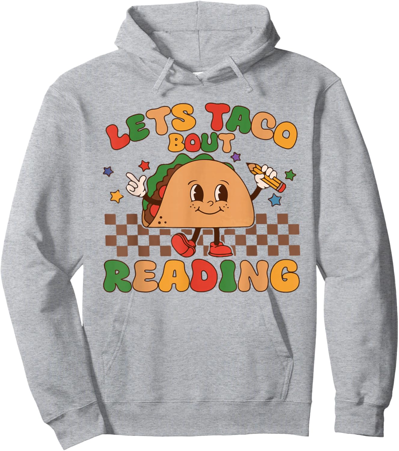 Lets Taco Bout Reading Back To School Science Teacher Groovy Hoodie - Hoodie | Ash