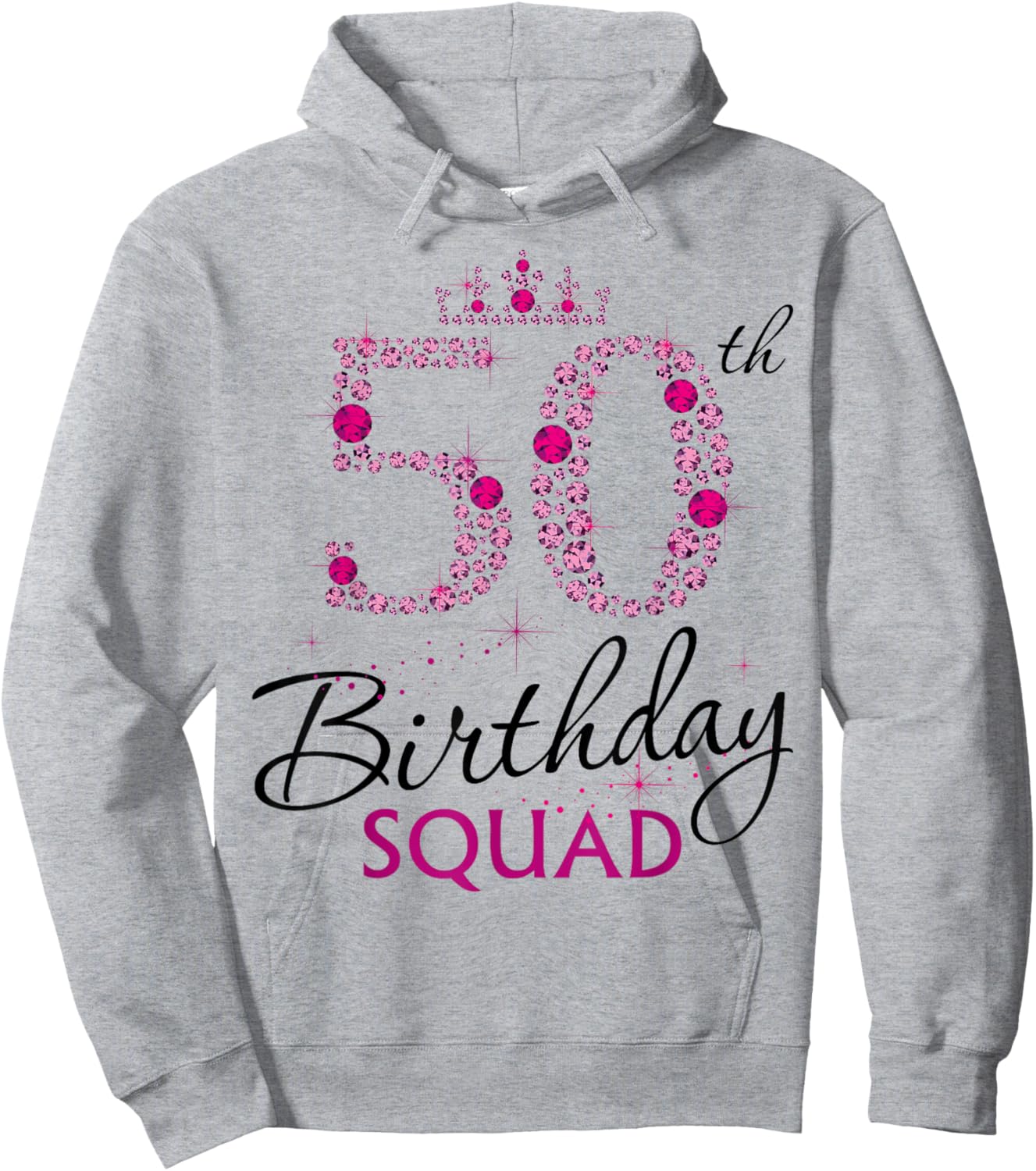 50th Bday Group Birthday 50 Birthday 50 Party Crew Squad Hoodie - Hoodie | Ash