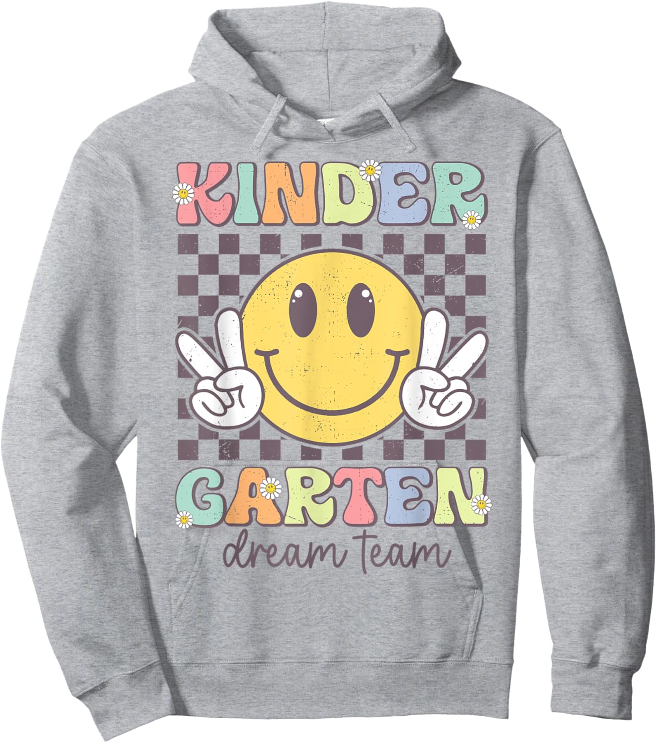Kindergarten Dream Team Smile Back To School Teachers Kids Hoodie - Hoodie | Ash