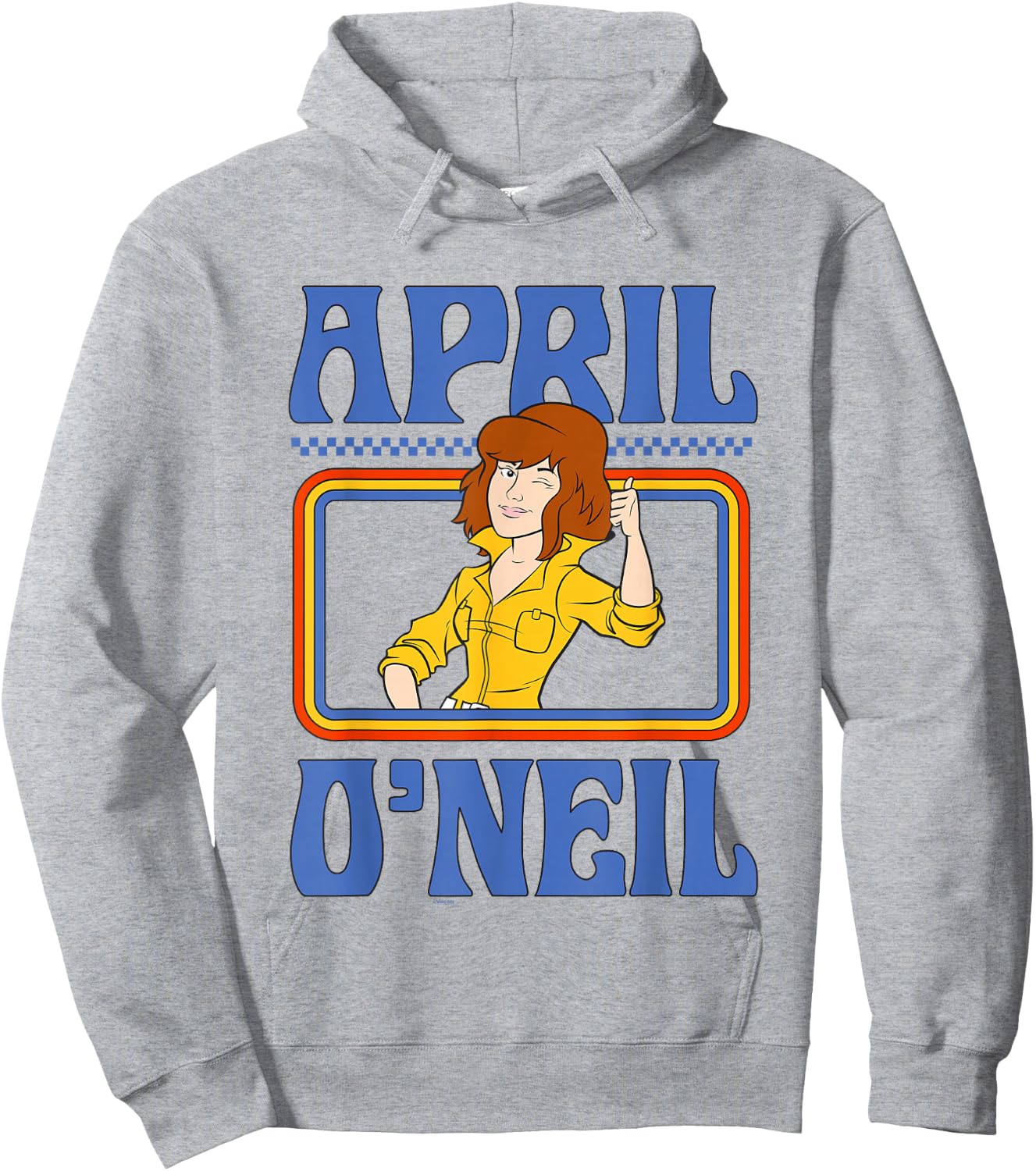 Teenage Mutant Ninja Turtles April O'Nel Vintage Portrait Hoodie - Hoodie | Ash