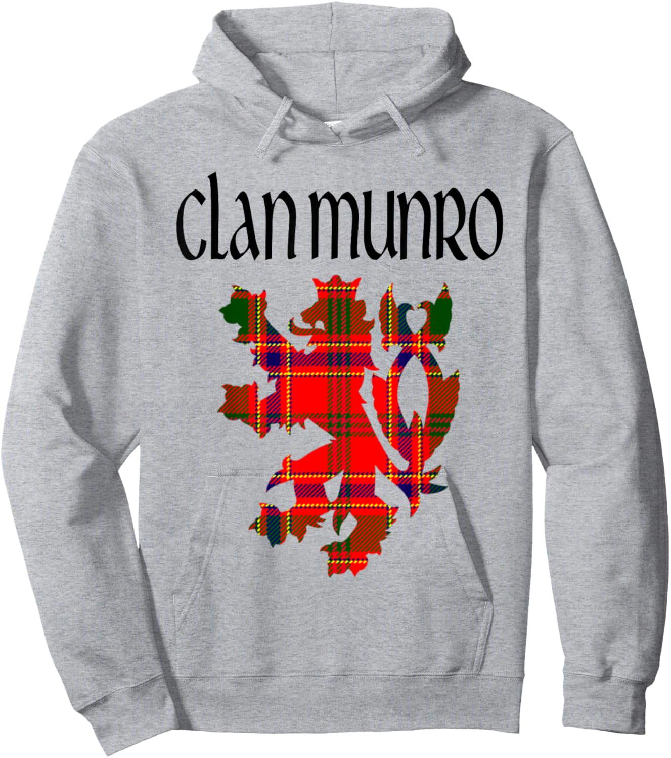 Clan Munro Tartan Scottish Family Name Scotland Pride Hoodie - Hoodie | Ash