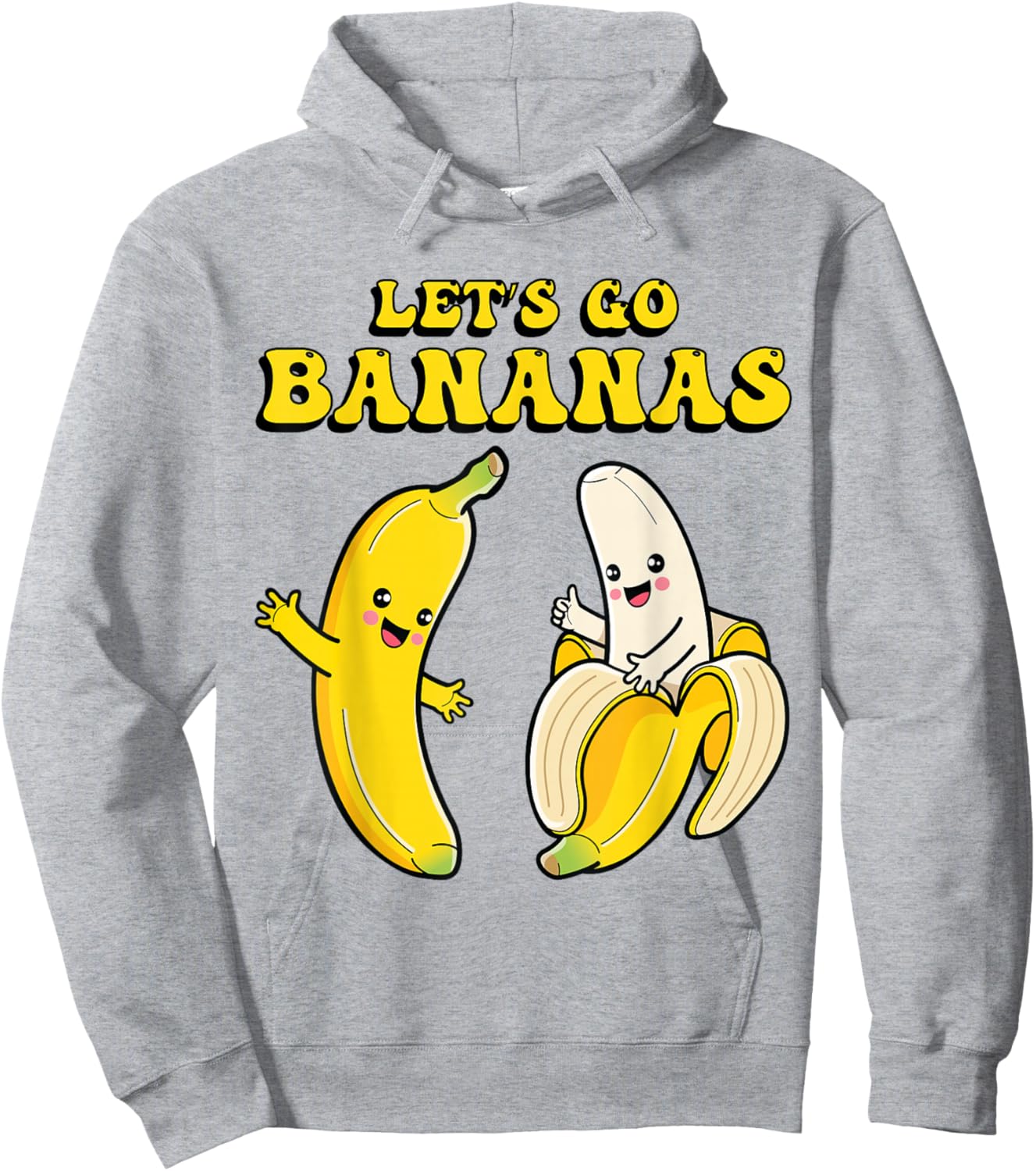 Kids Banana Funny Costume Let's Go Bananas Cute Boys Girls Hoodie - Hoodie | Ash