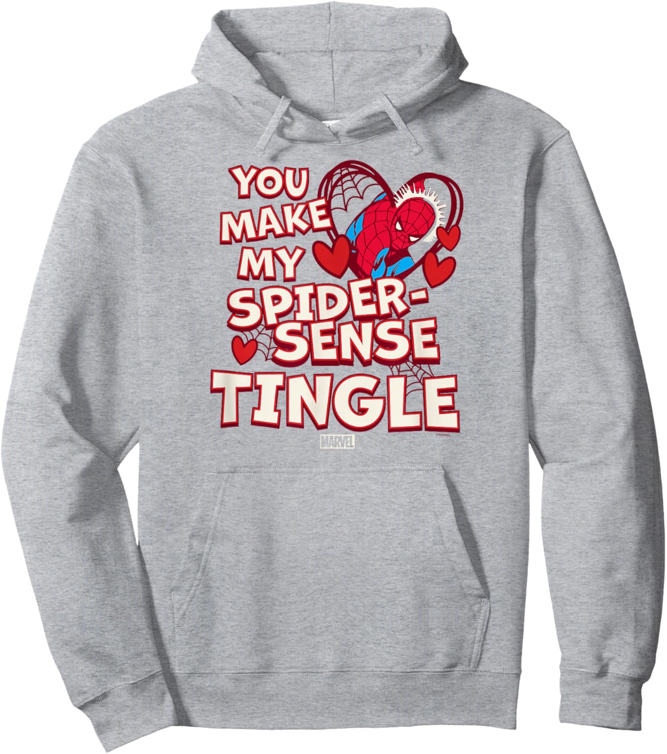 Spider-Man - You Make My Spider Sense Tingle Valentine's Day Hoodie - Hoodie | Ash