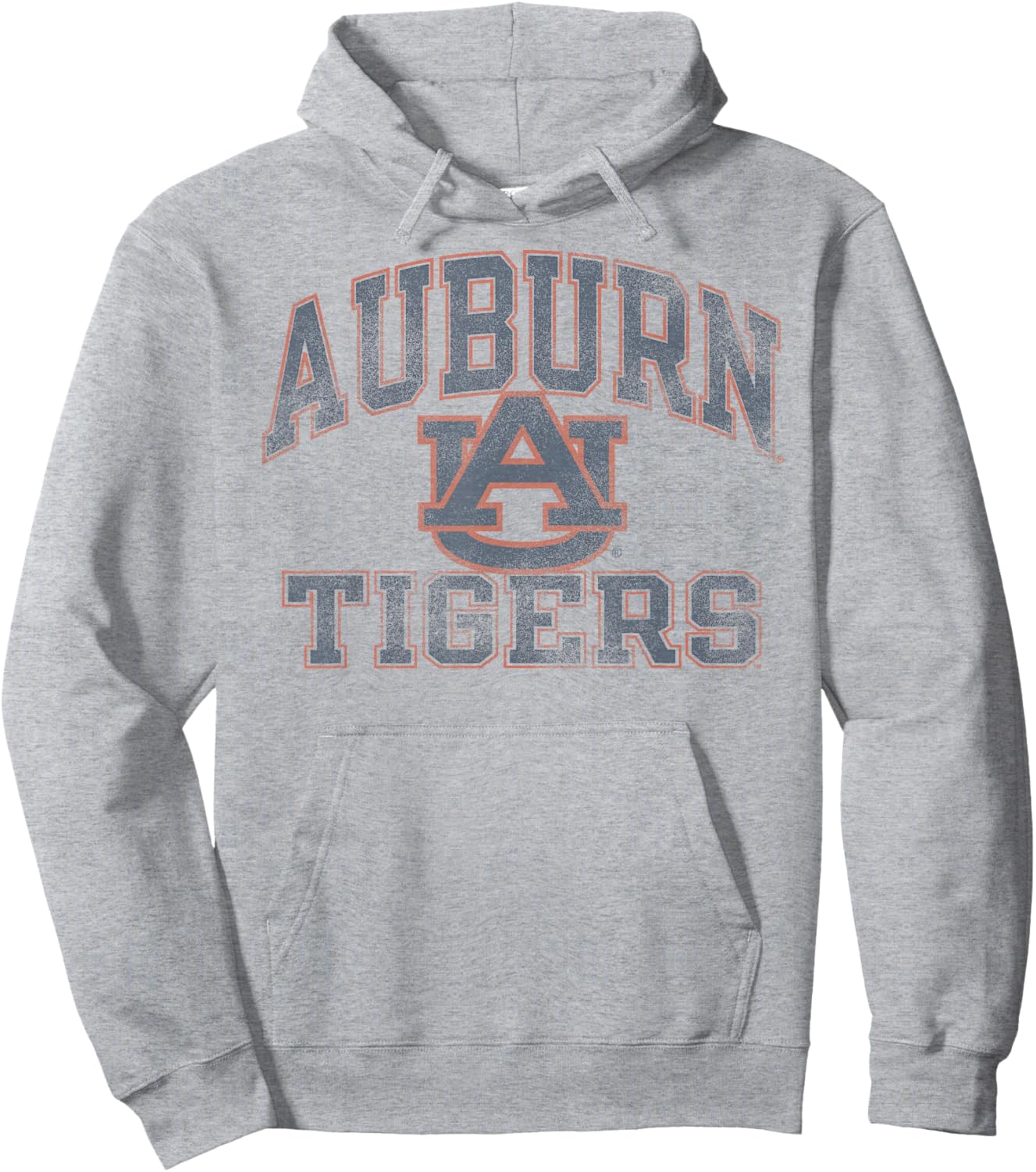 Auburn Tigers Vintage Worn Gray Officially Licensed Hoodie - Hoodie | Ash