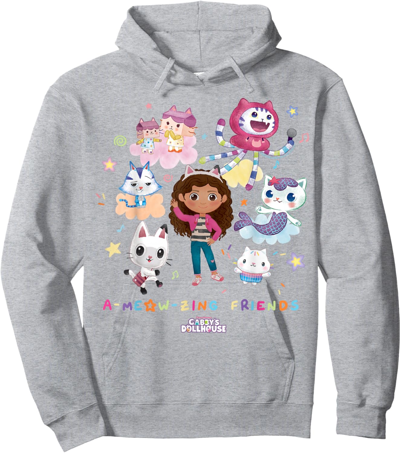 DreamWorks Gabby's Dollhouse A-Meow-zing Friends Hoodie - Hoodie | Ash