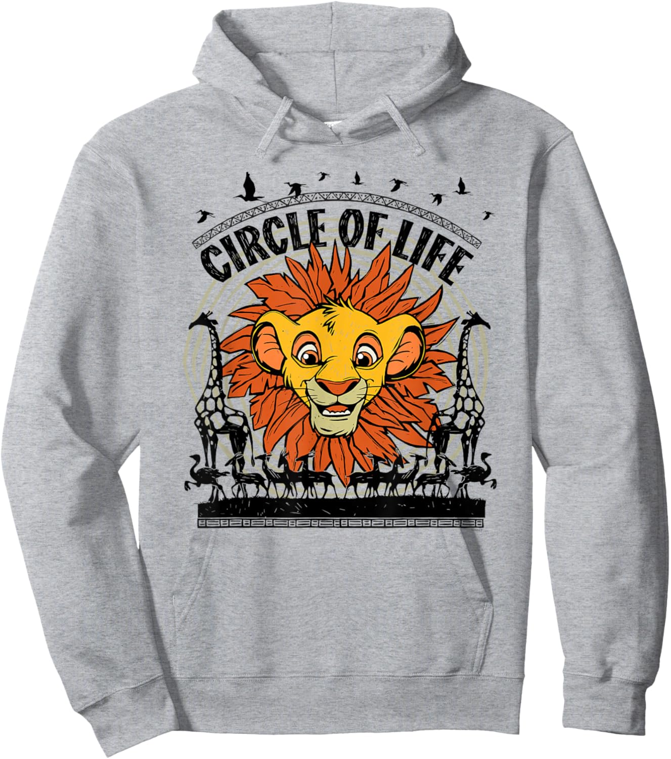 Disney The Lion King 30th Anniversary Simba Circle of Life Hoodie - Hoodie | Ash