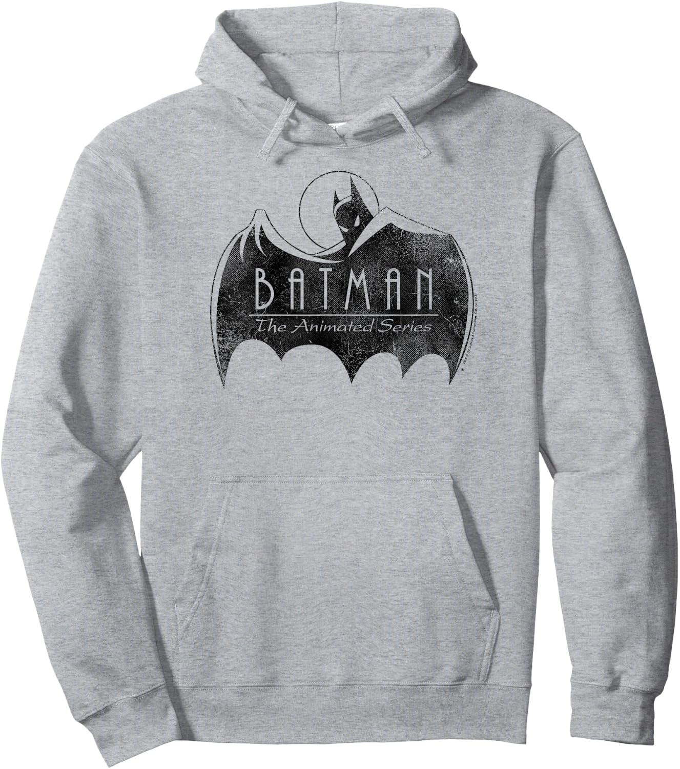 Batman: The Animated Series One Color Logo Hoodie - Hoodie | Ash