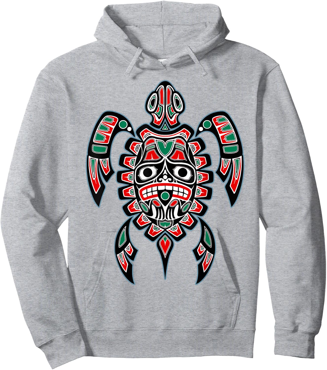Turtle Haida Native American Indian Pride Tlingit Men Women Hoodie - Hoodie | Ash