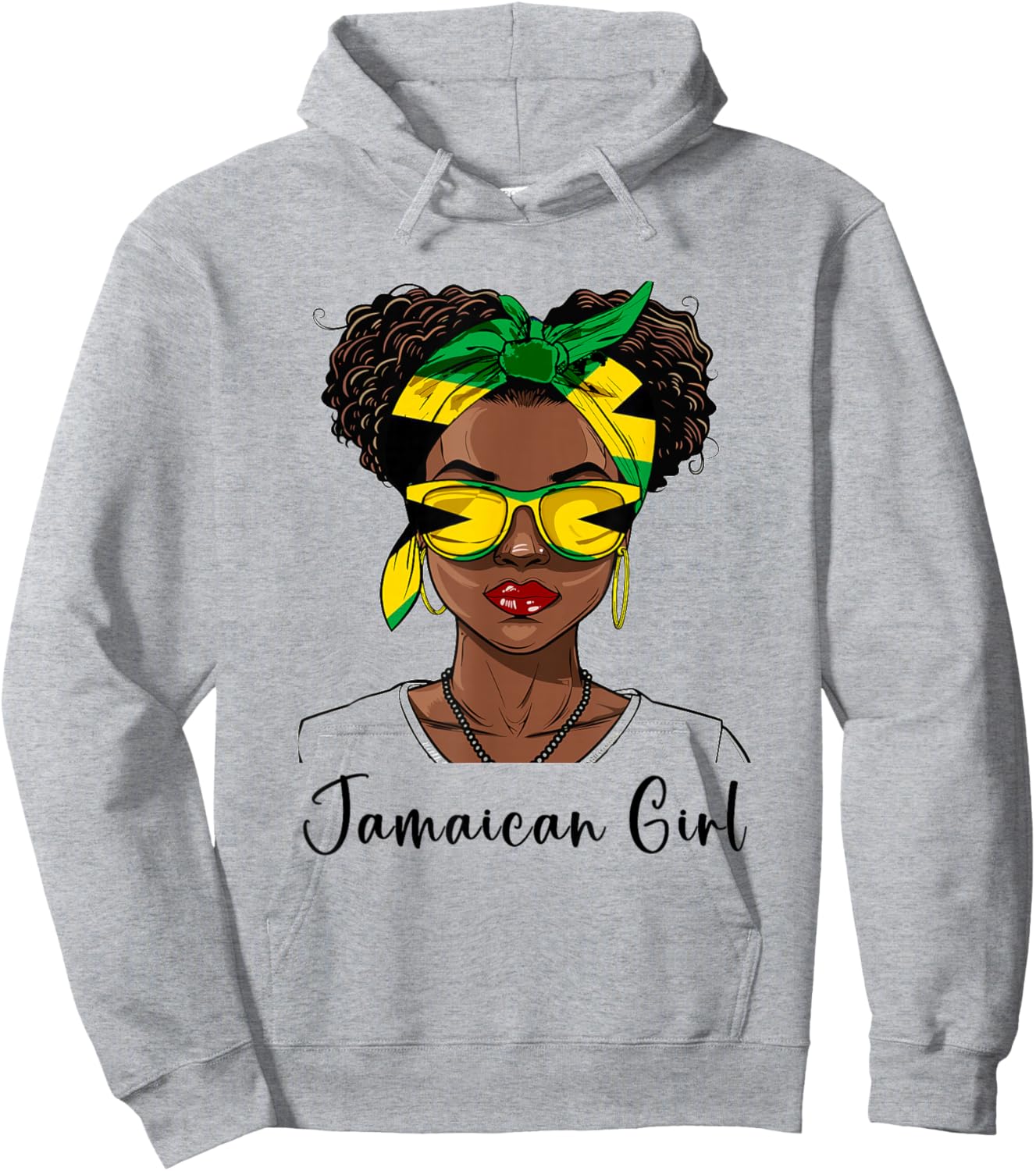 Jamaica Flag Outfit for Woman Girl Souvenirs Jamaican Hoodie - Hoodie | Ash