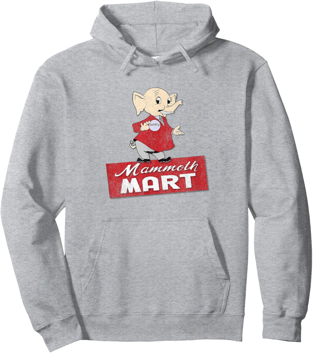 Mammoth Mart Funny Retro 70s Classic Shopping Store Hoodie - Hoodie | Ash