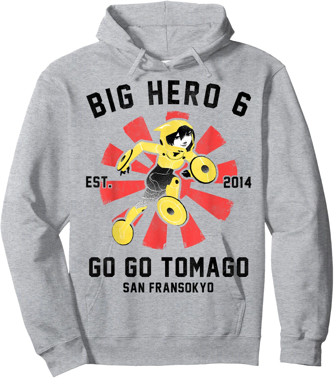 Disney Big Hero 6 Go Go Tomago Poster Graphic Hoodie - Hoodie | Ash