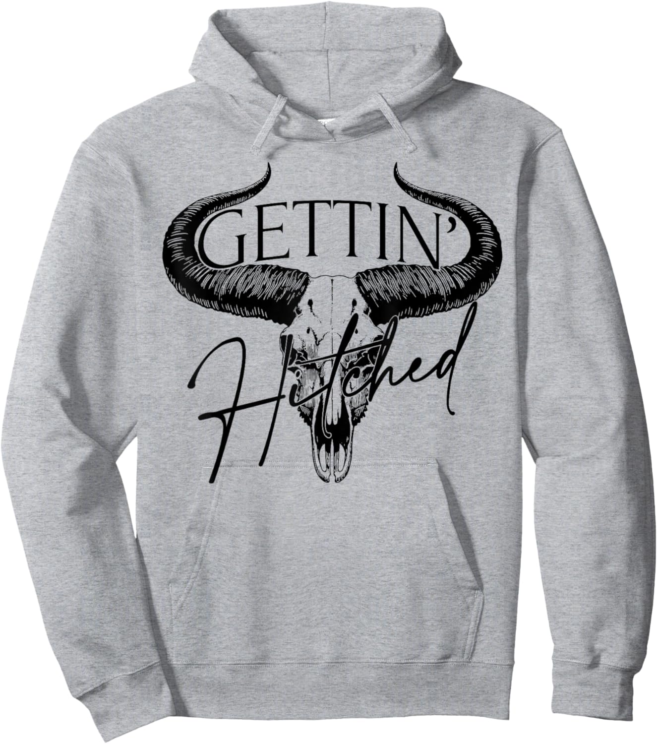 Getting Hitched Team Bride Western Cowgirl Bachelorette Hoodie - Hoodie | Ash