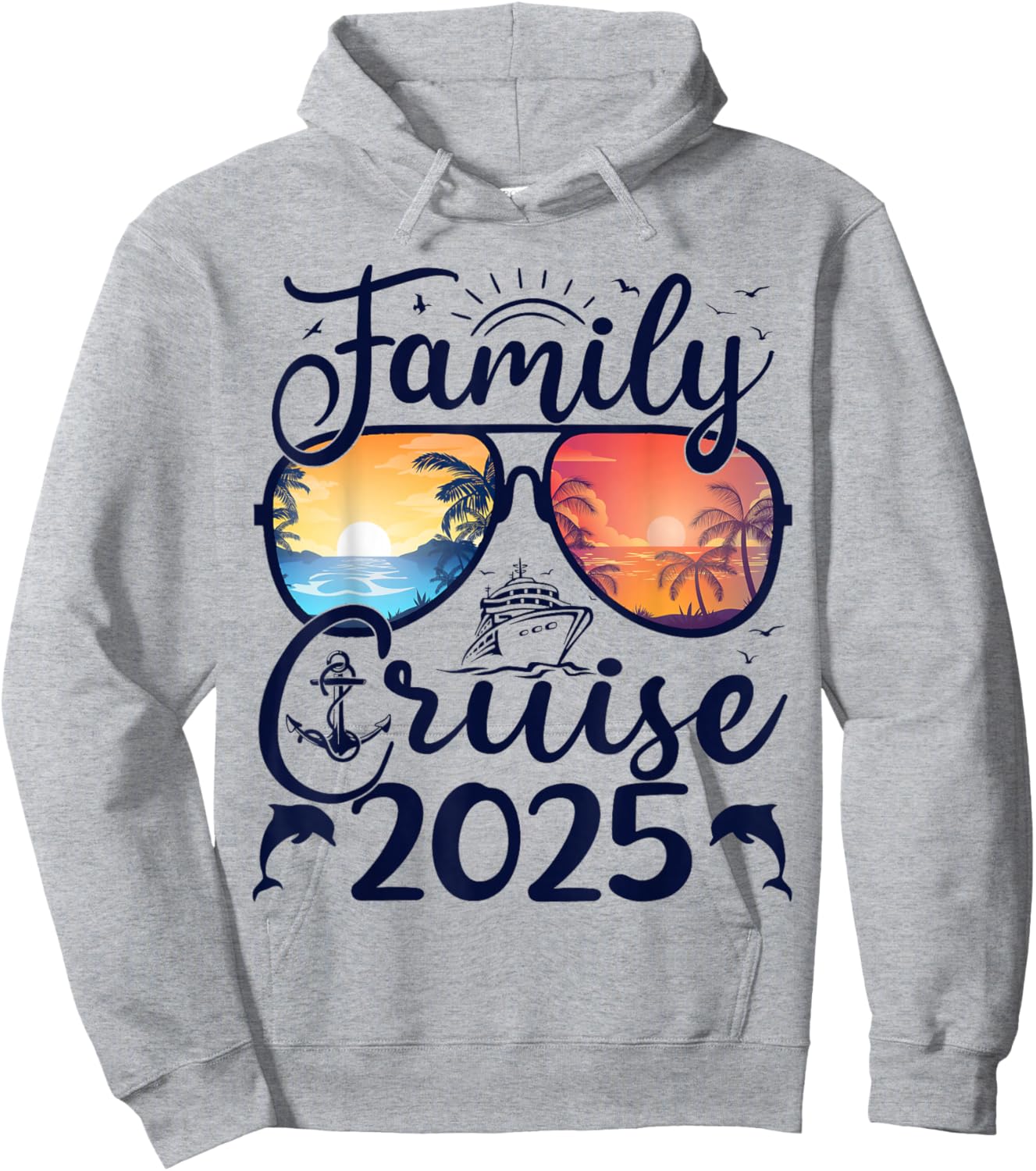 Family Cruise 2025 Summer Vacation Matching Family Cruise Hoodie - Hoodie | Ash