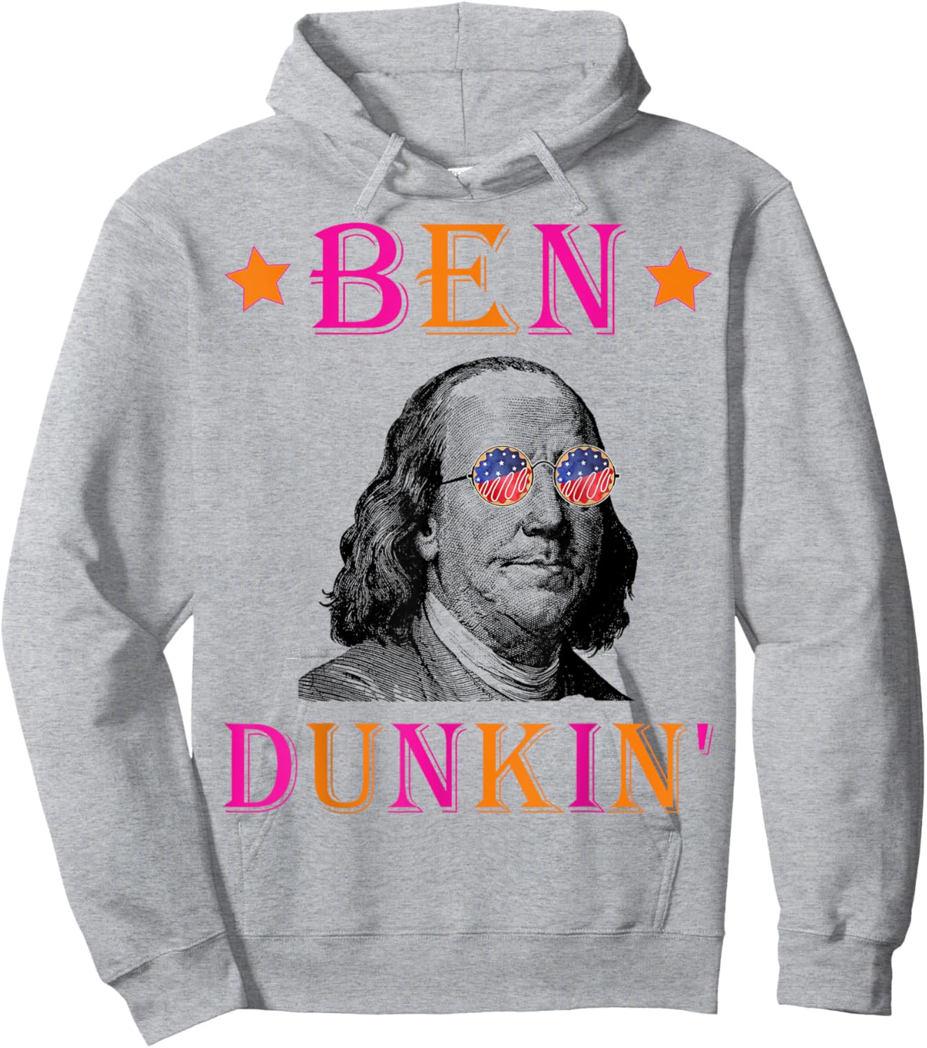 Patriotic Sweet Doughnut Co. 4th July Ben Dunkin Hoodie - Hoodie | Ash