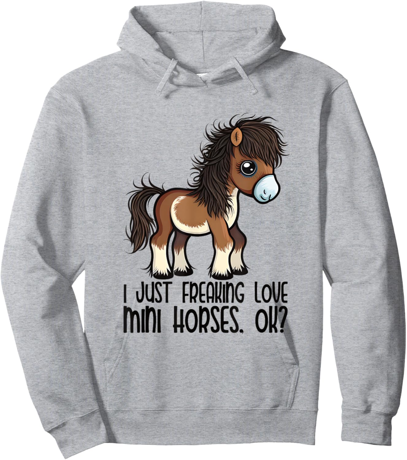 Miniature Horse Mini Horse Pet Tiny Horse Lover Pony Tie Dye Hoodie - Hoodie | Ash