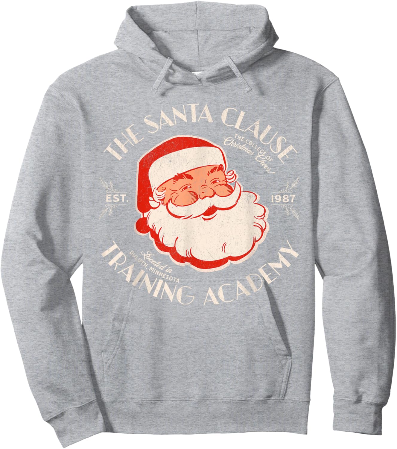 The Santa Clause Training Academy Retro Christmas Hoodie - Hoodie | Ash