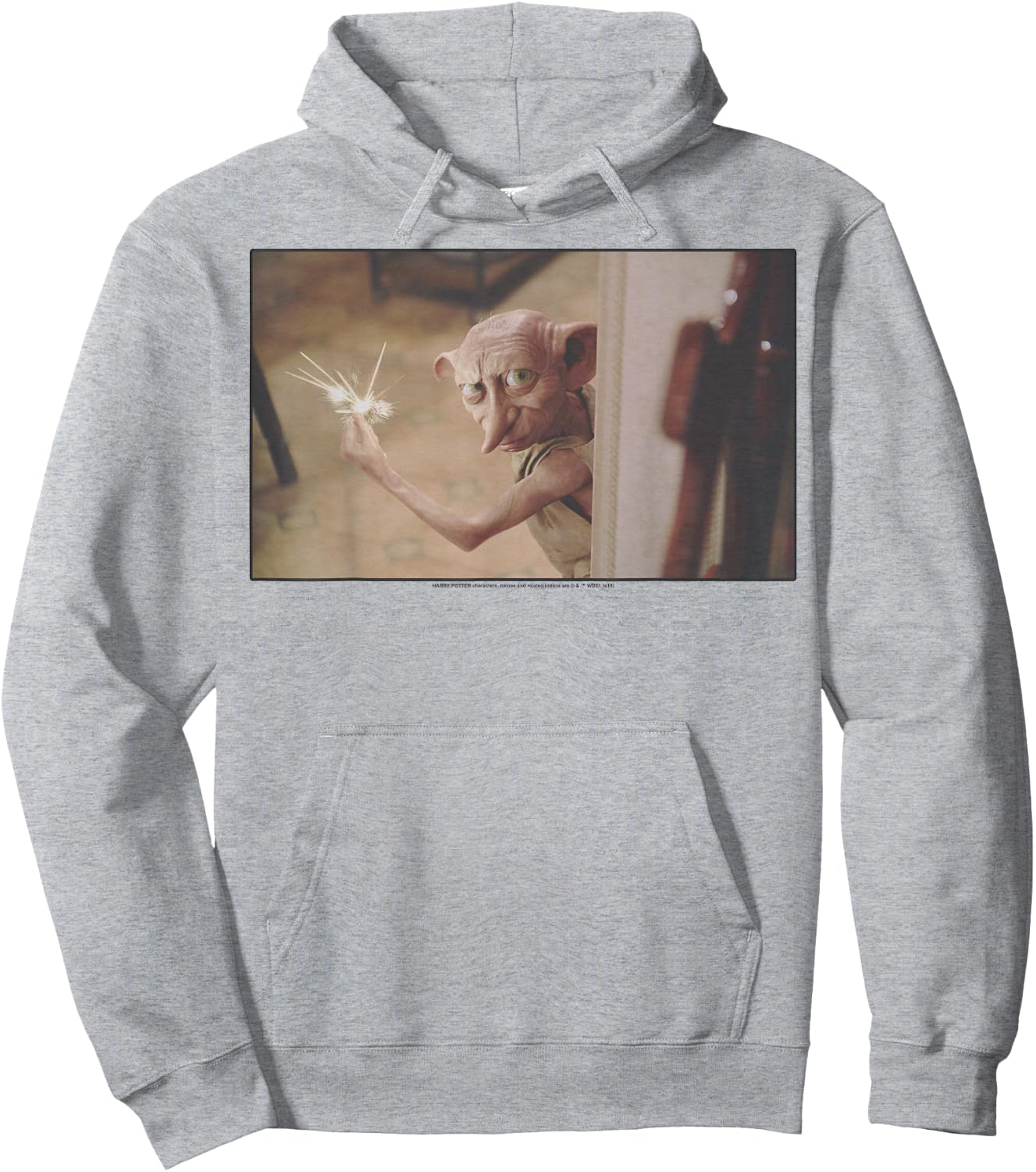 Harry Potter Dobby Snap Portrait Hoodie - Hoodie | Ash