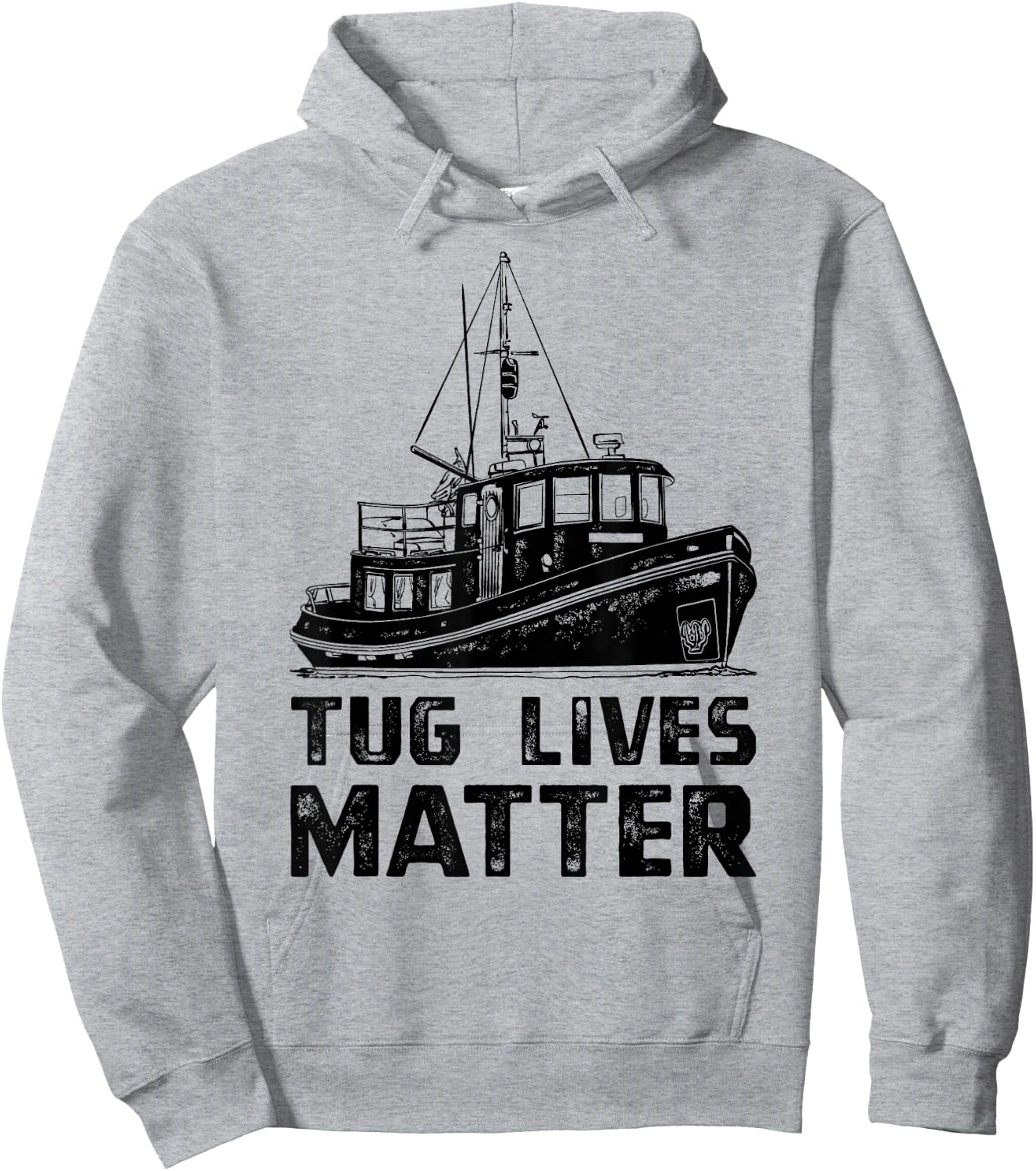 Funny Tugboat , Towboat Tug Matters Boat Apparel Hoodie - Hoodie | Ash