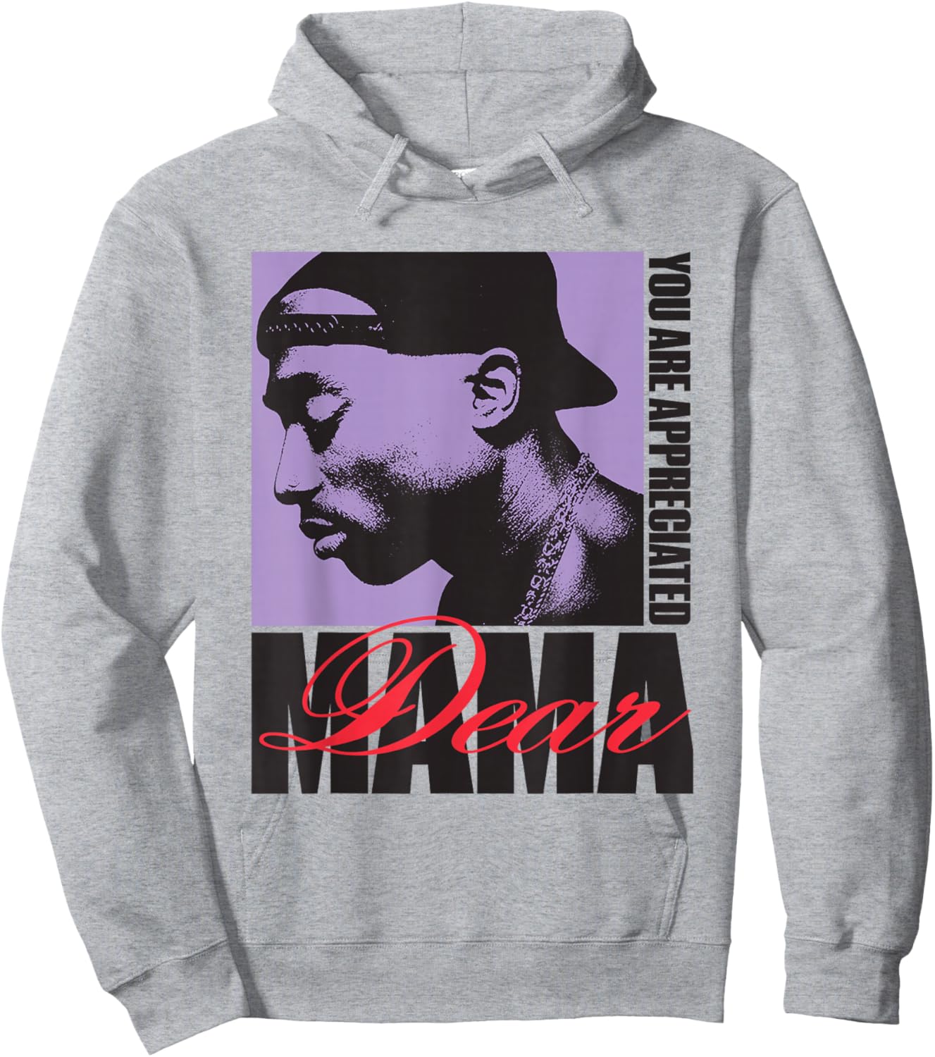Official Tupac Dear Mama Appreciated Hoodie - Hoodie | Ash