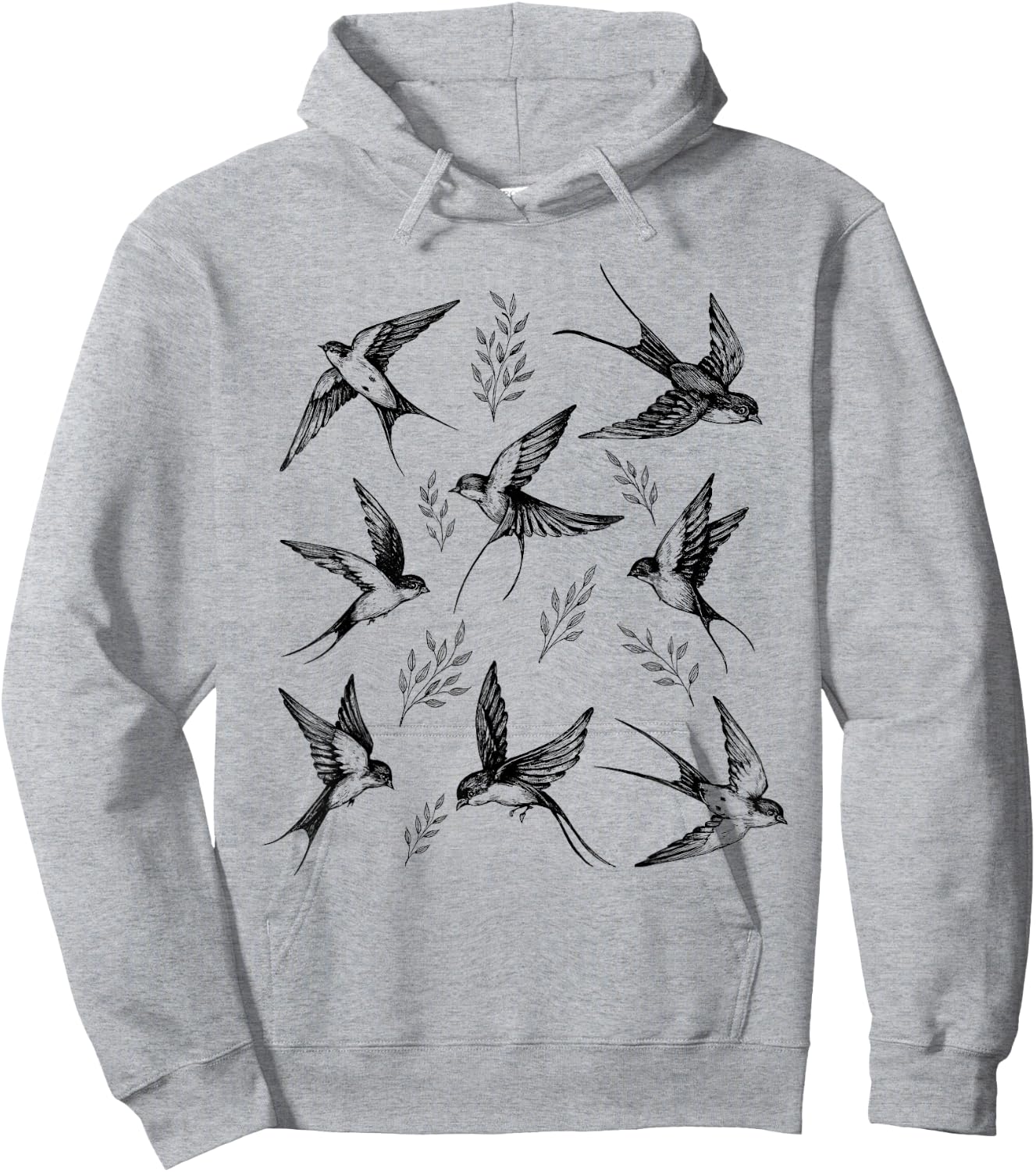 Swallow Bird Lover Vintage Nature Lover Swallow Whisperer Hoodie - Hoodie | Ash