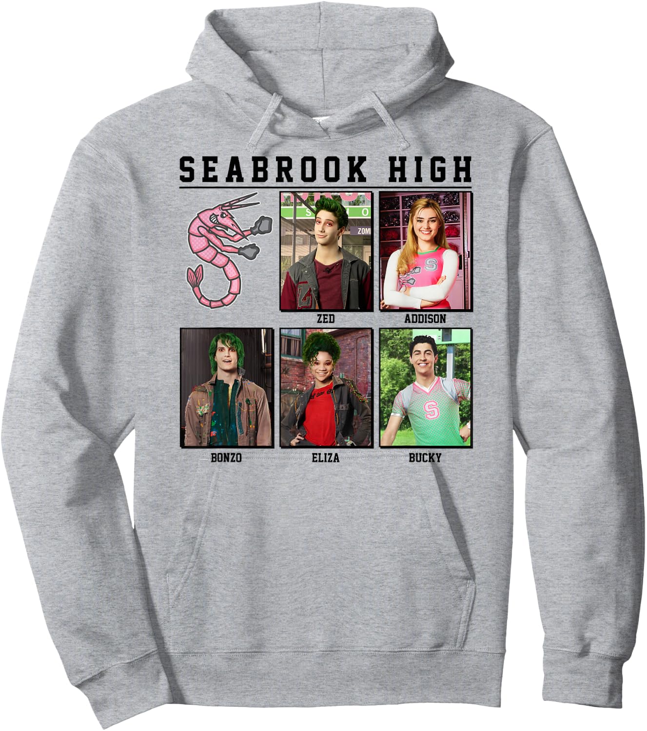 Zombies - Seabrook Yearbook Zed Addison Bonzo Eliza Bucky Hoodie - Hoodie | Ash
