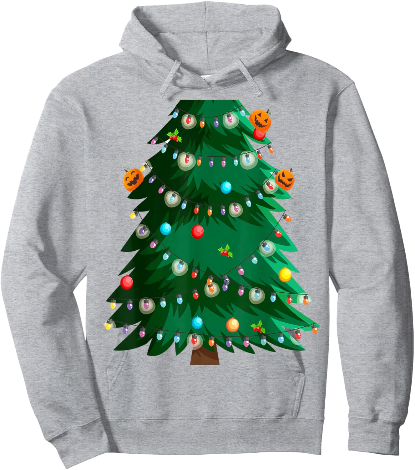 Christmas Tree Costume Idea For Adults & Christmas Tree Hoodie - Hoodie | Ash