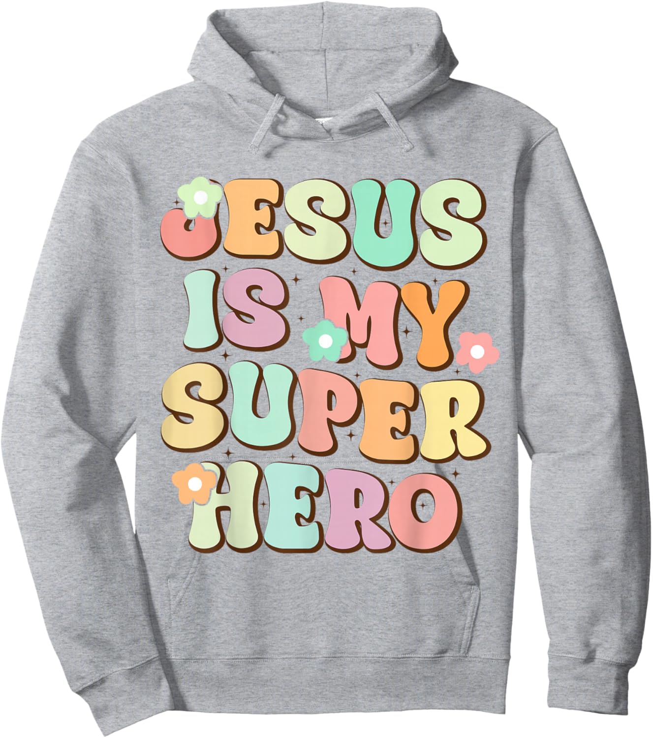Jesus Is My Superhero Christian Religious Hoodie - Hoodie | Ash