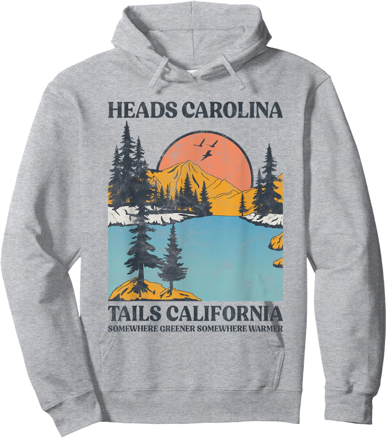Cowgirl Western Country Music Heads Carolina Tail California Hoodie - Hoodie | Ash