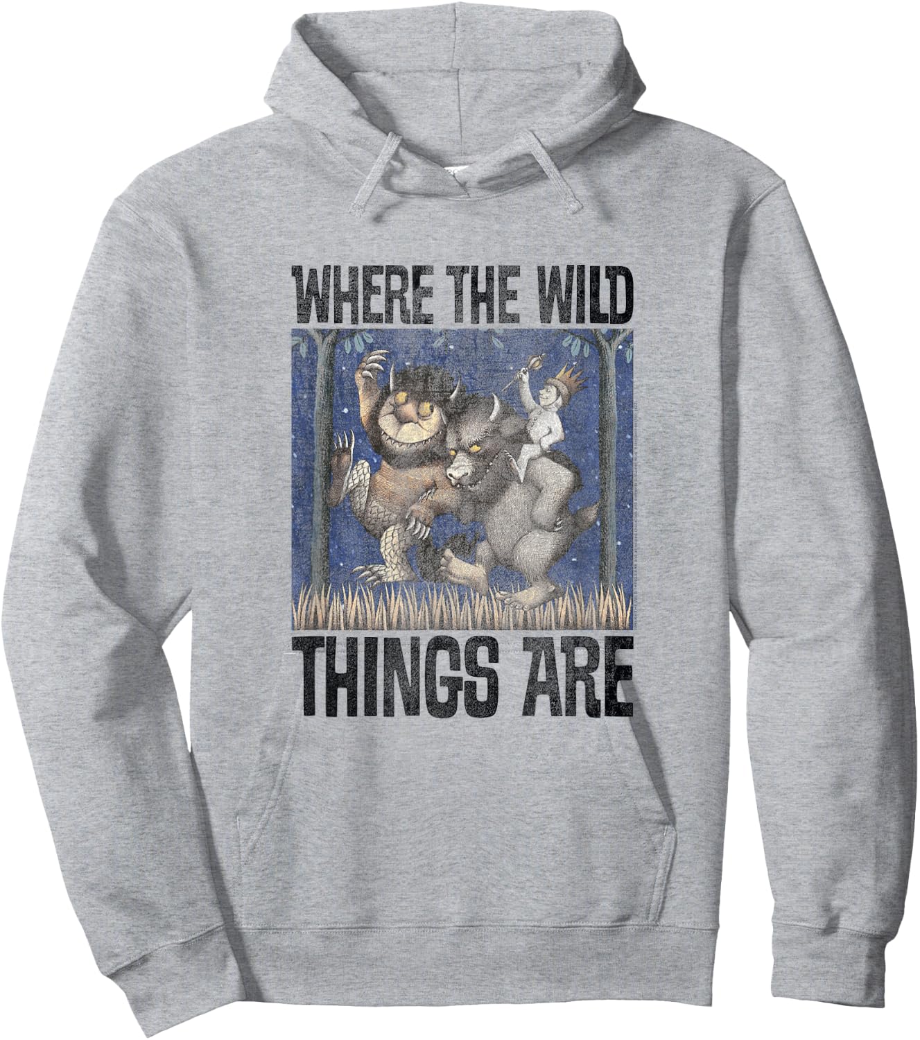 Where The Wild Things are Characters Walking Hoodie - Hoodie | Ash