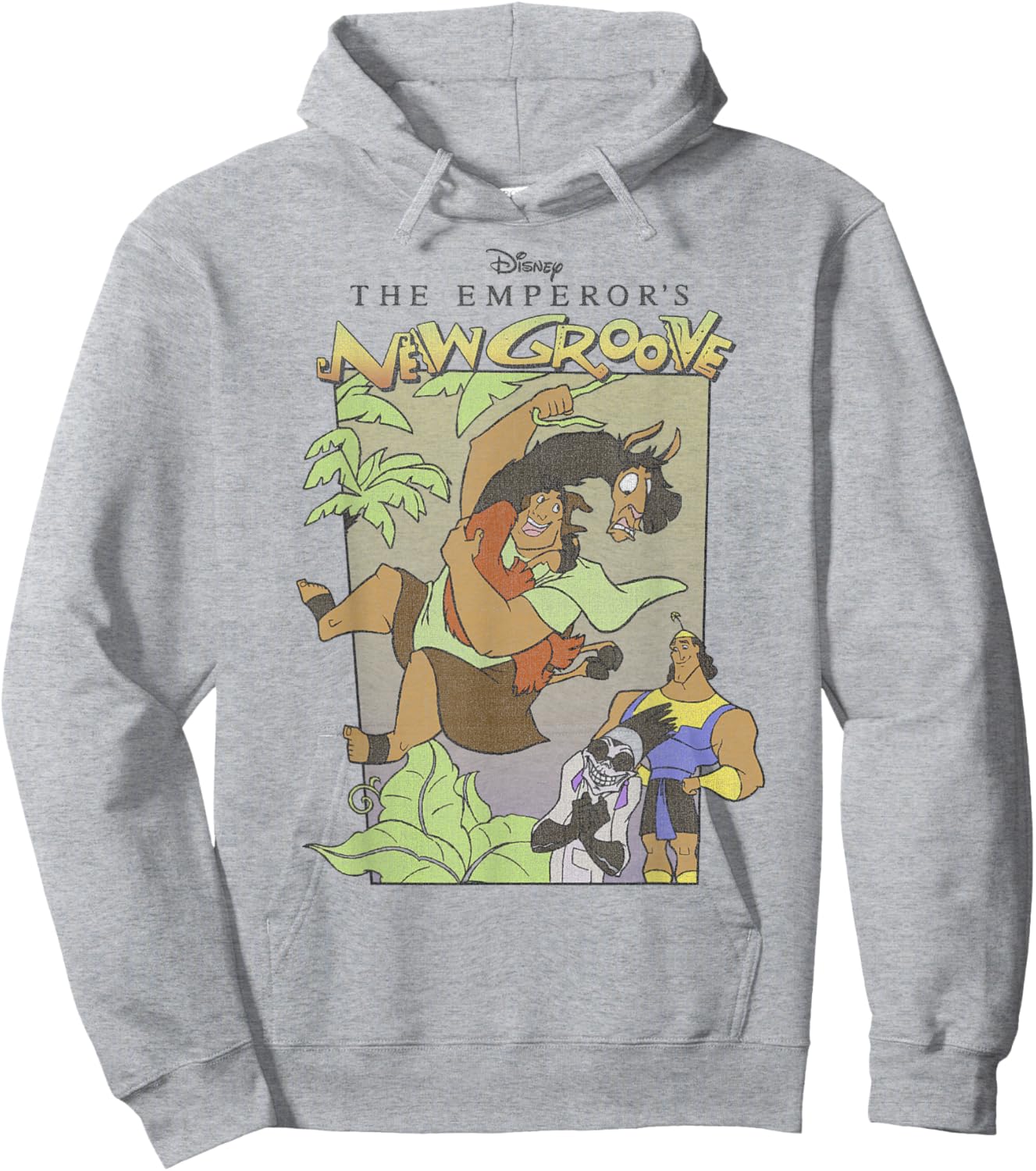 Disney The Emperor's New Groove Group Shot Cartoon Poster Hoodie - Hoodie | Ash