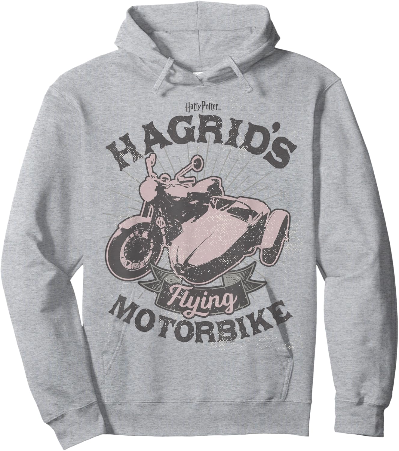 Harry Potter Hagrids Motorbike Hoodie - Hoodie | Ash