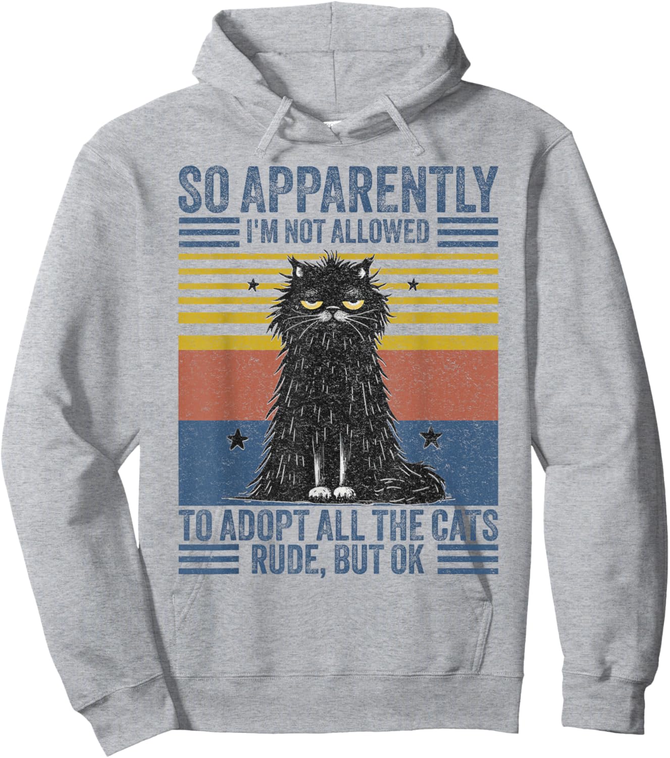Cute Cat So Apparently I'm Not Allowed To Adopt All The Cats Hoodie - Hoodie | Ash