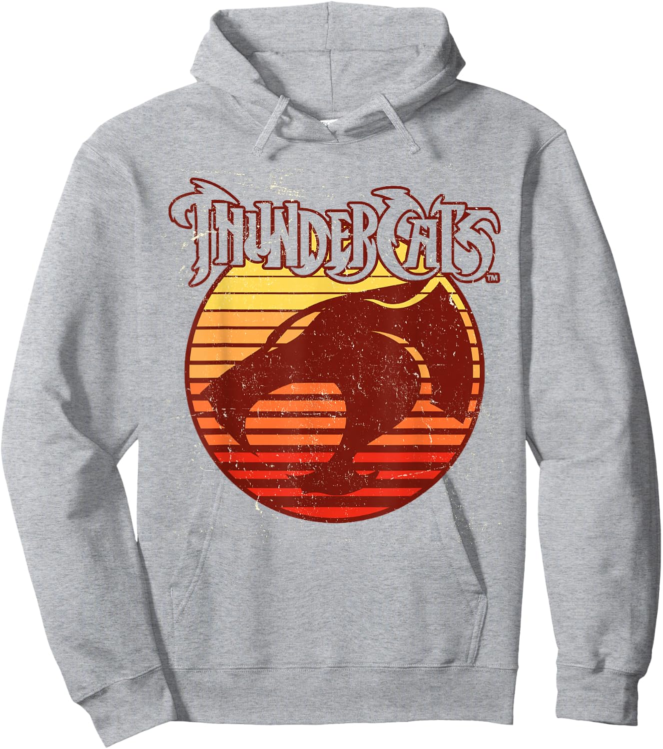 Thundercats Retro Logo Outline Hoodie - Hoodie | Ash