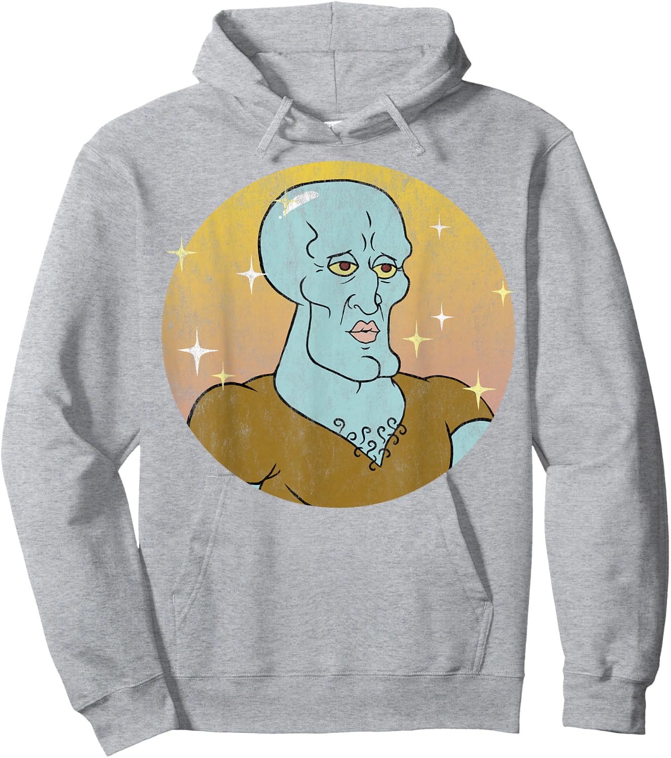 Spongebob Squarepants Handsome Squidward Portrait Small Hoodie - Hoodie | Ash